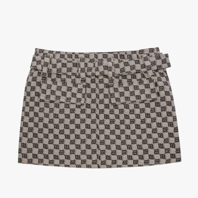 Gray Monogram Mini Etek