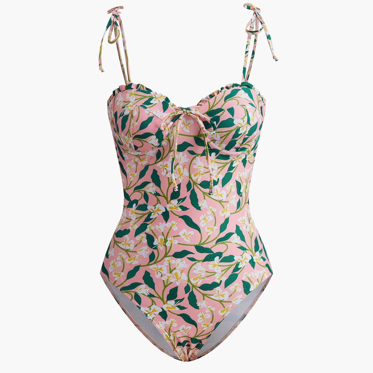Floral Bağlama Askı Mayo
