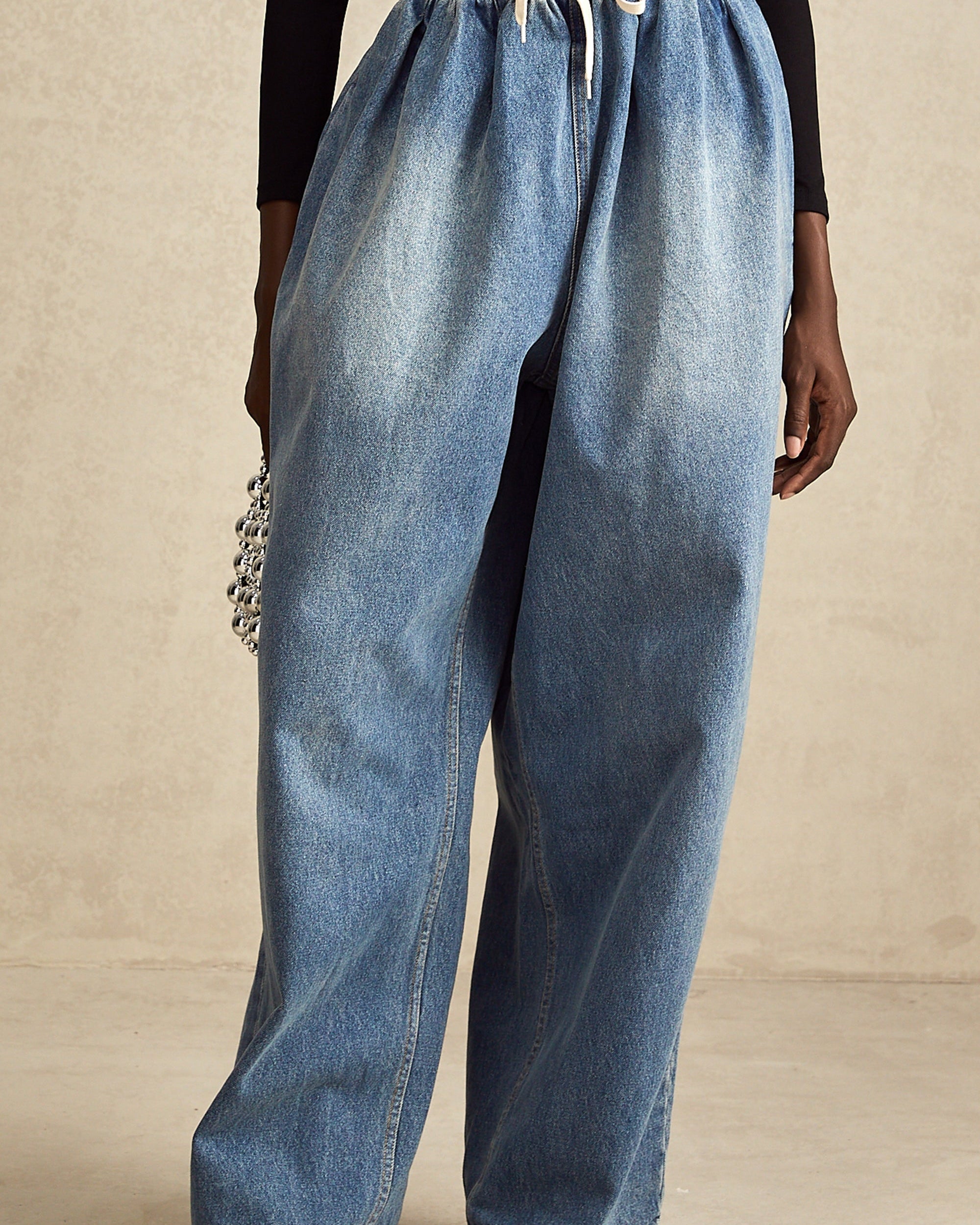 Eulalie Oversize Jean Pantolon