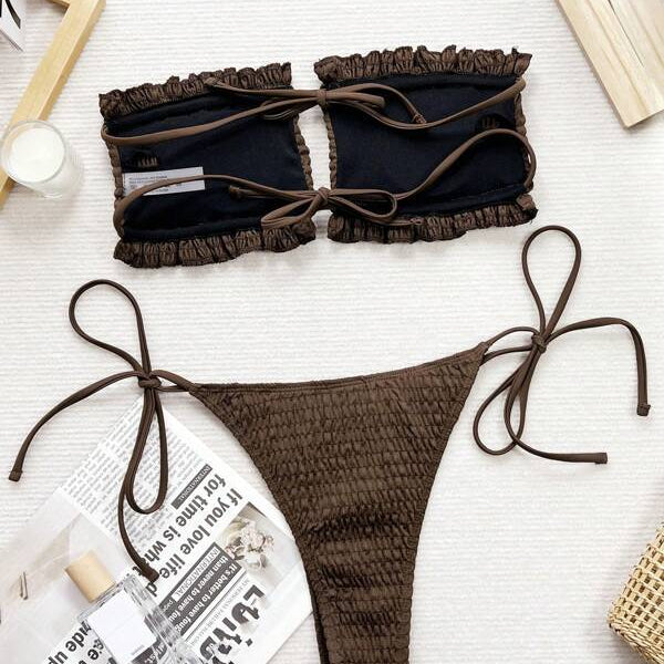 Fırfırlı Bikini Takımı