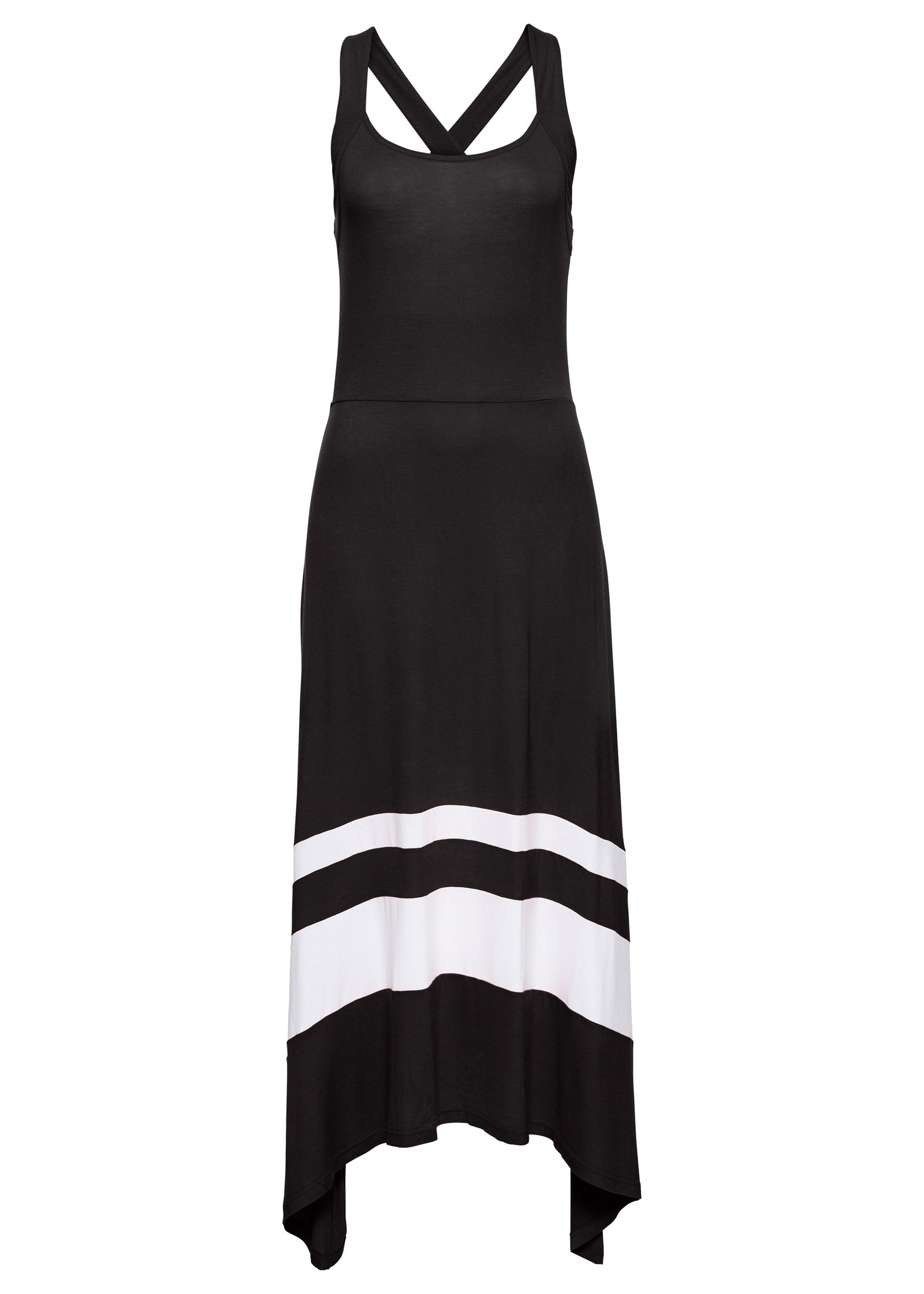 Color Block Midi Elbise