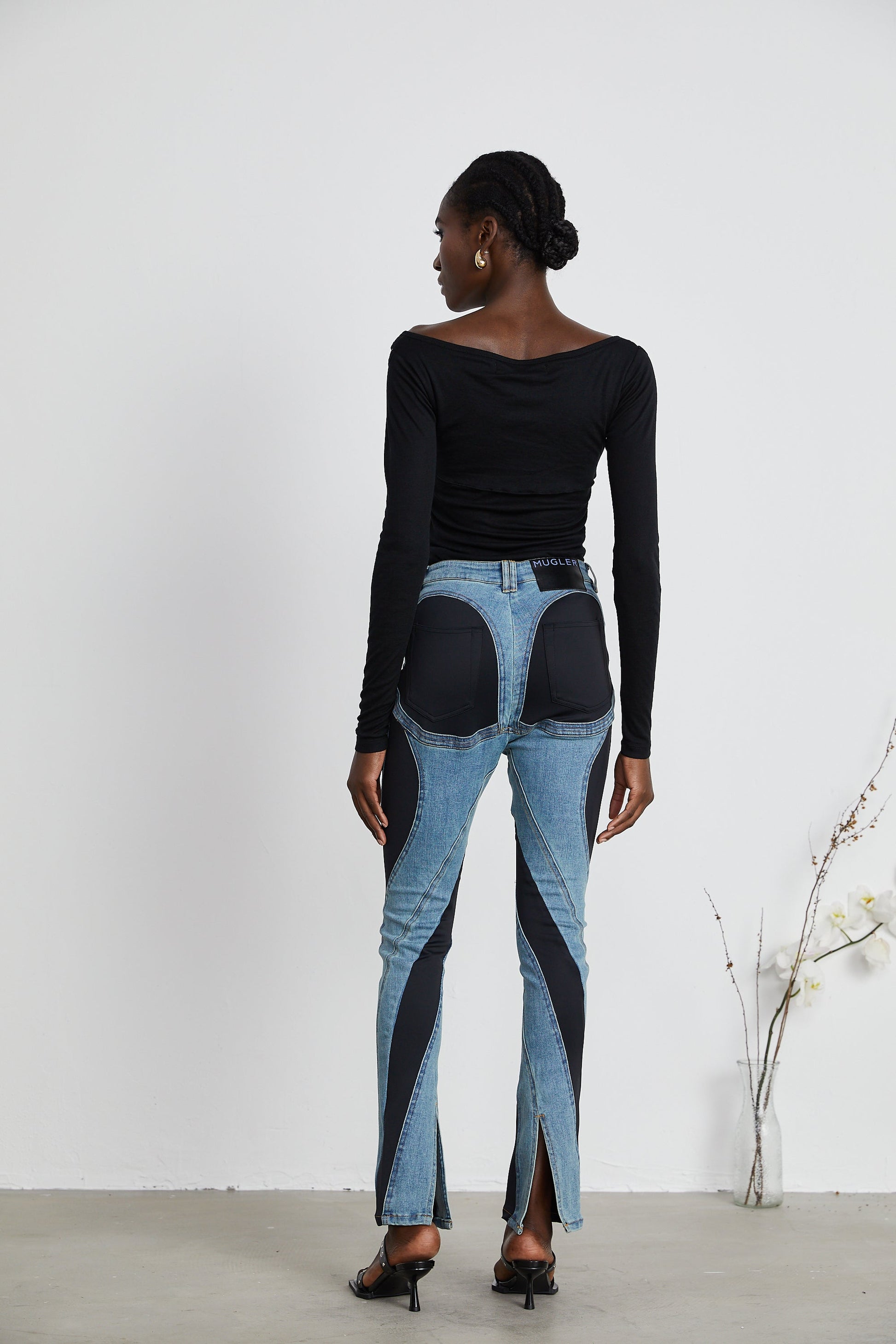 Noémie spiral dar kot pantolon