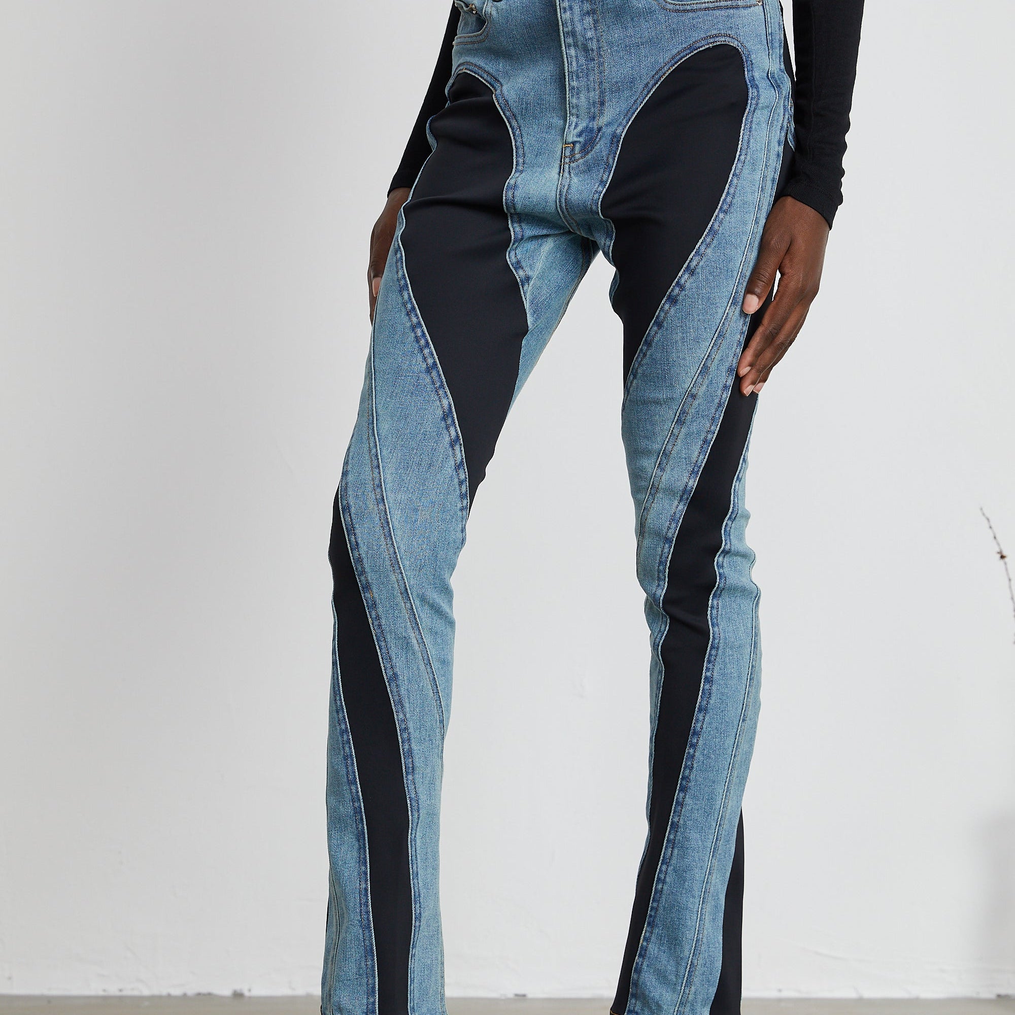 Noémie spiral dar kot pantolon