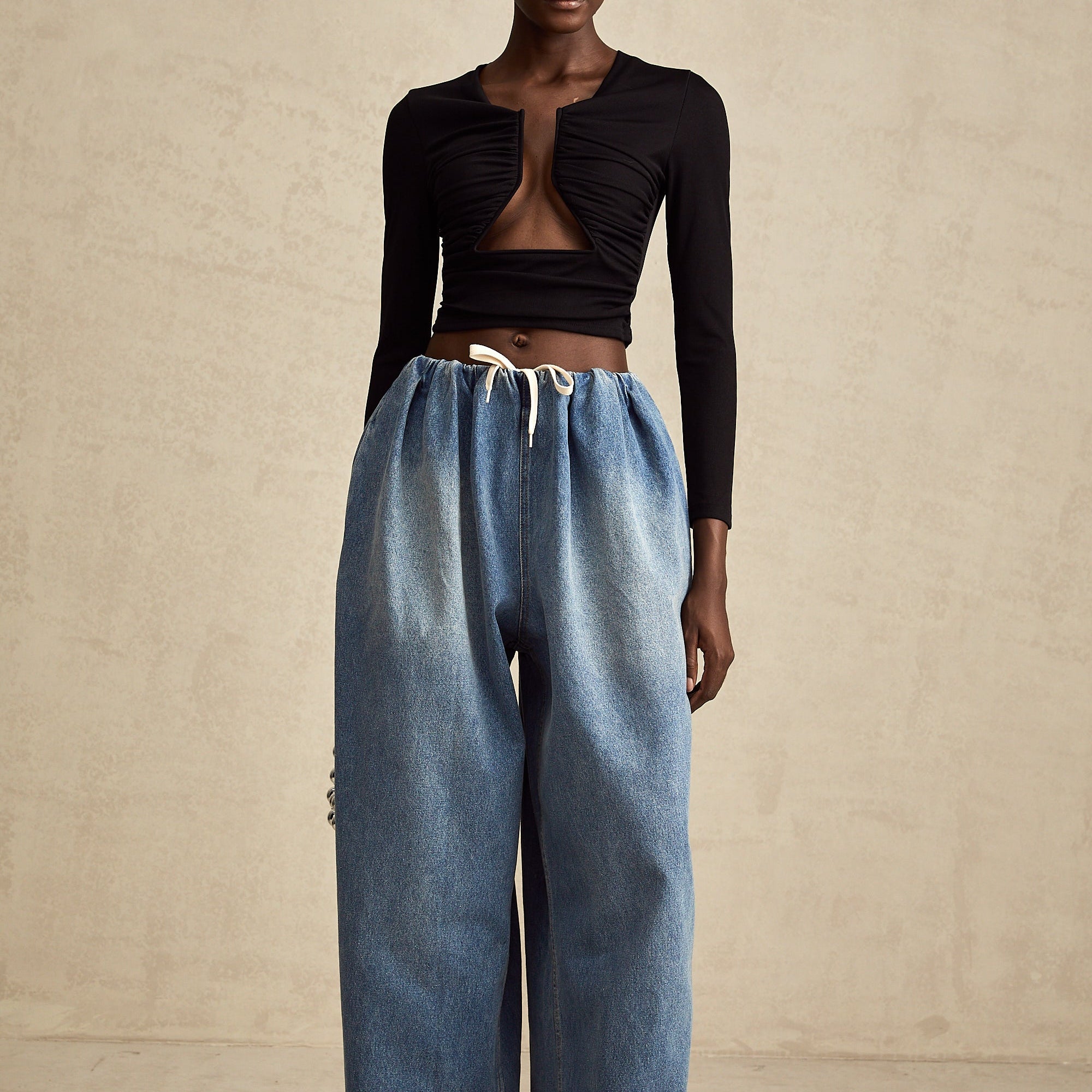 Eulalie Oversize Jean Pantolon