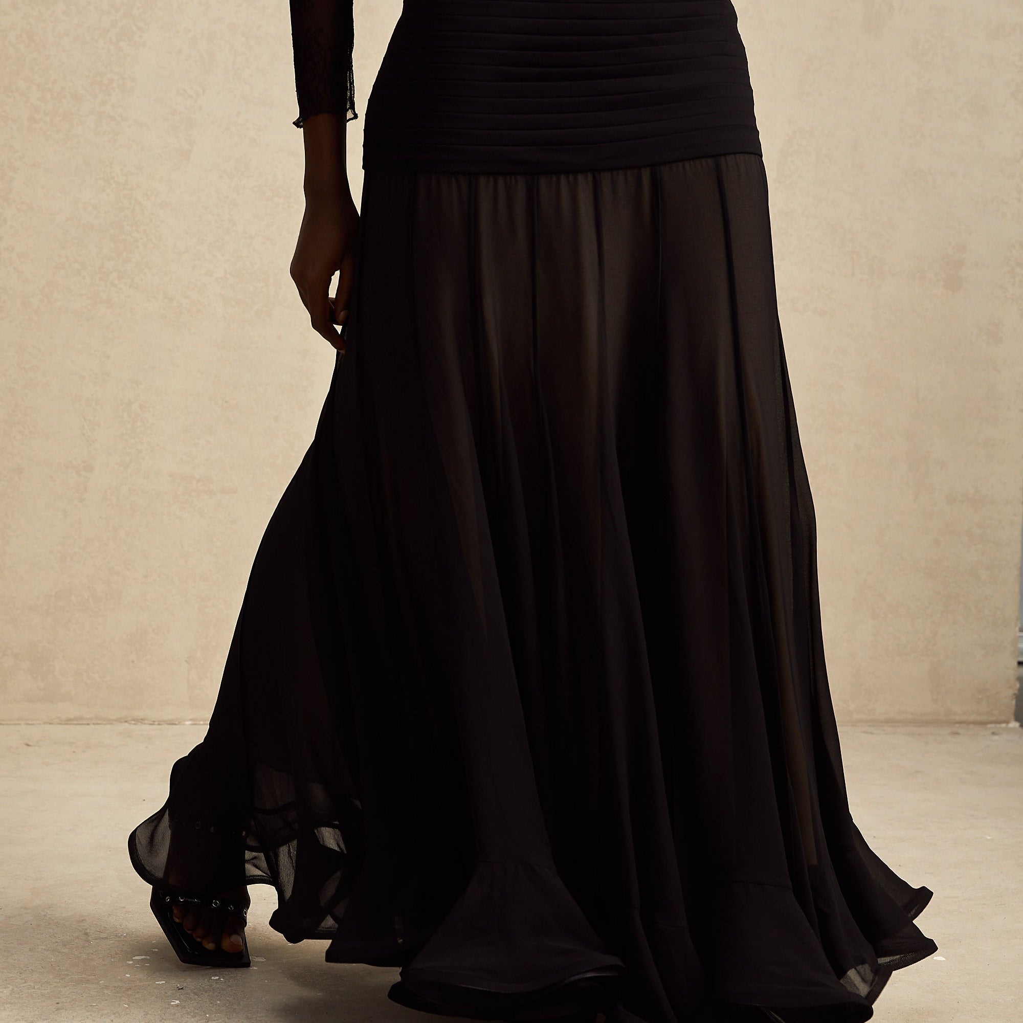 Jacqueline Tül Maxi Etek