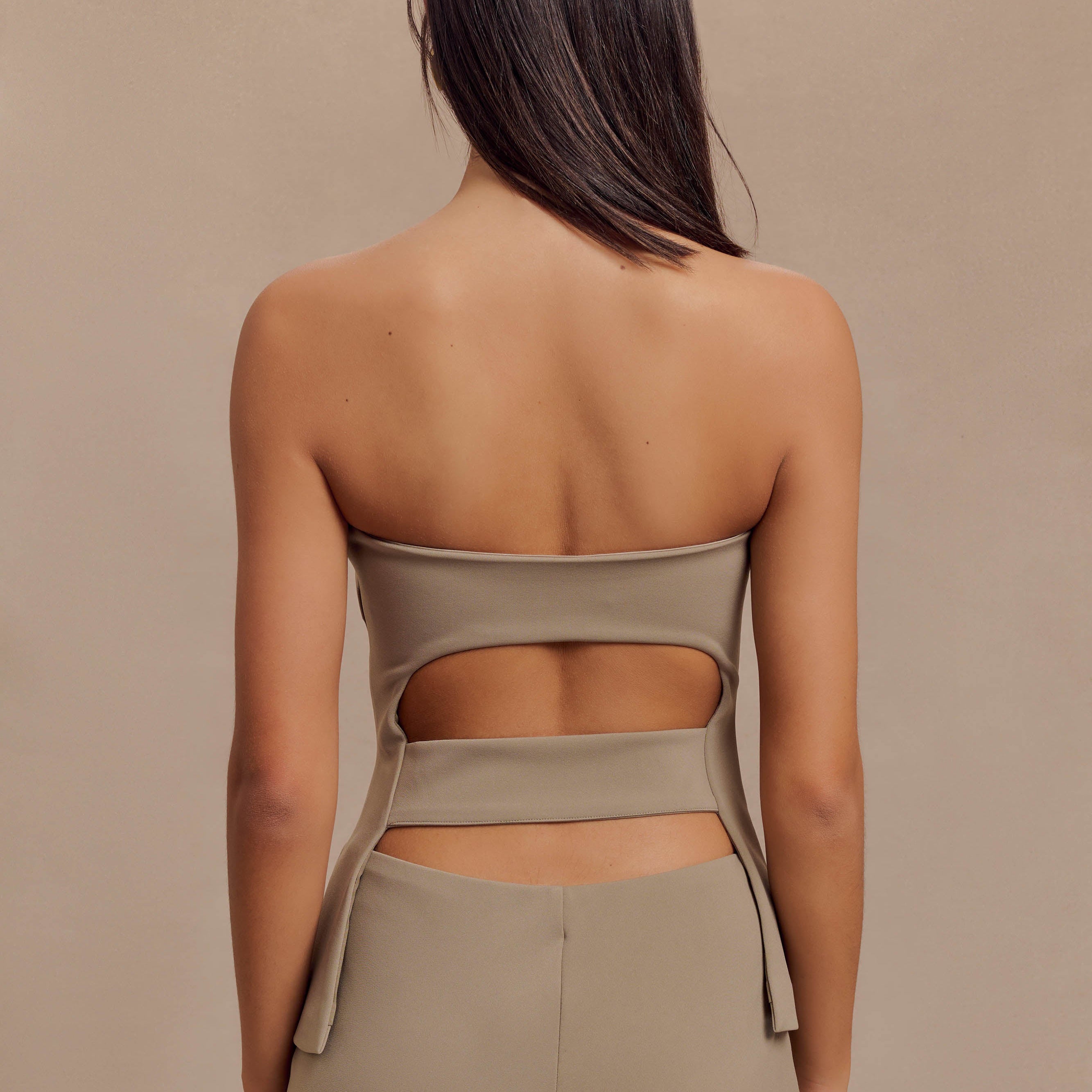 Antonia Strapless Cut Out Üst