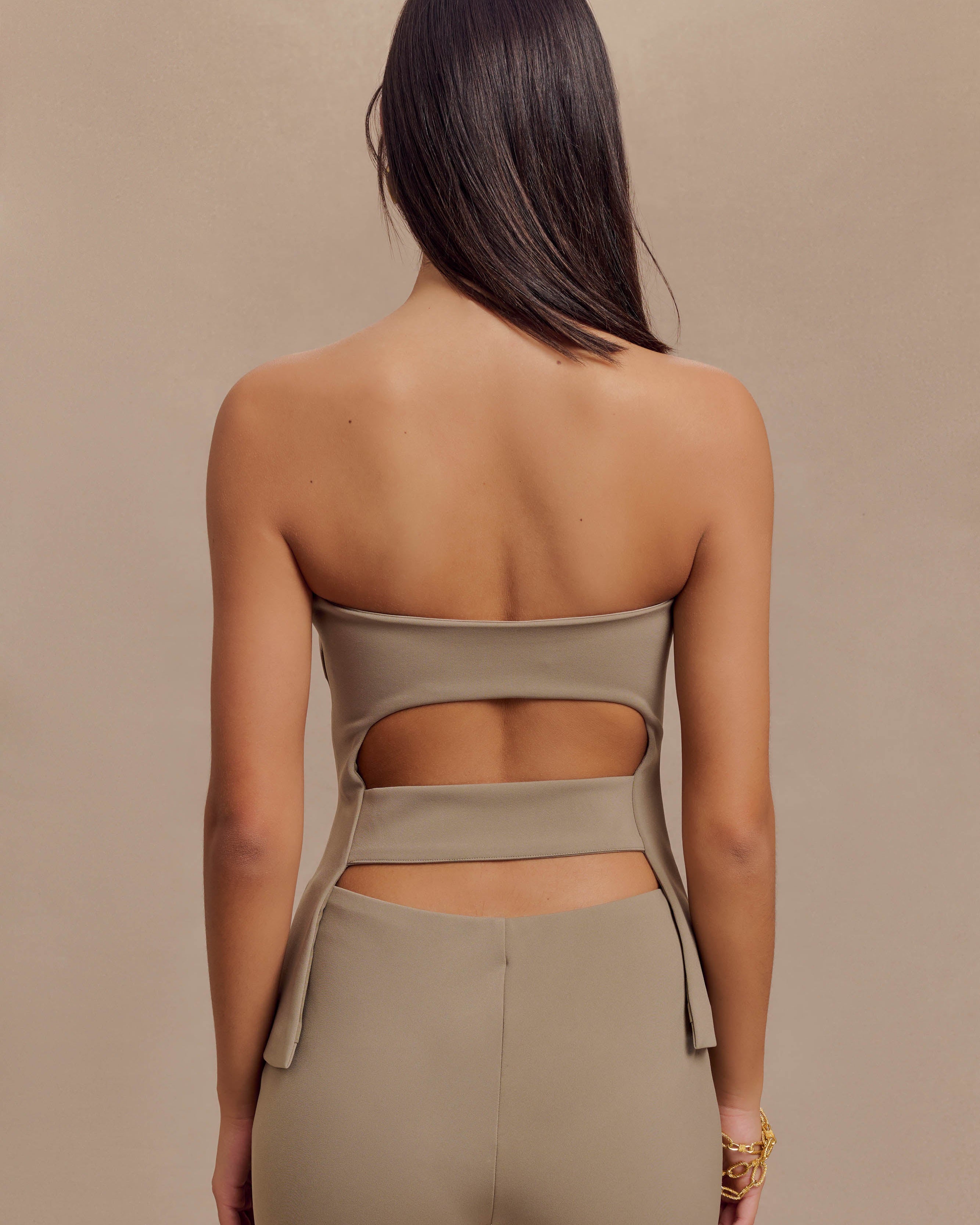 Antonia Strapless Cut Out Üst