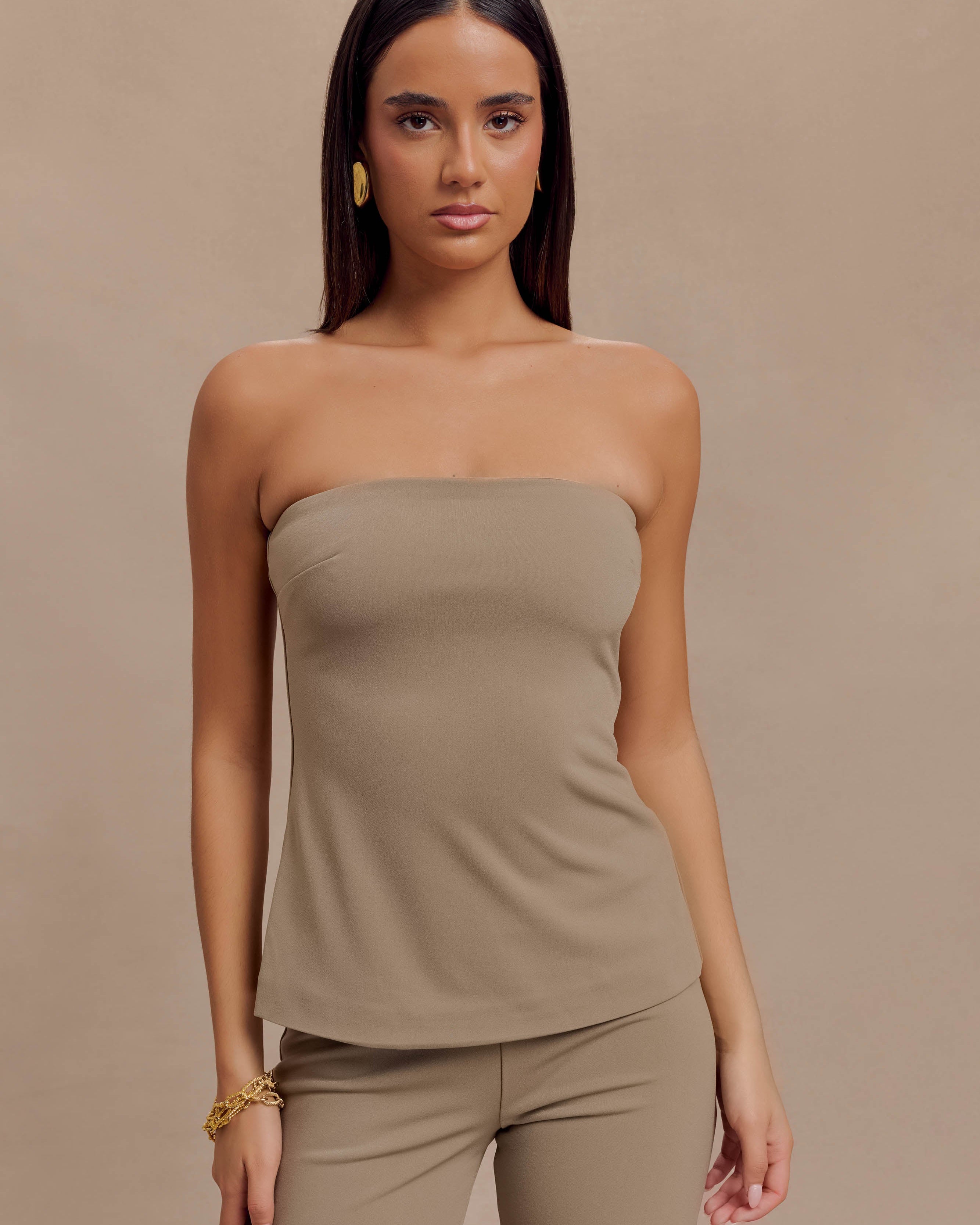 Antonia Strapless Cut Out Üst