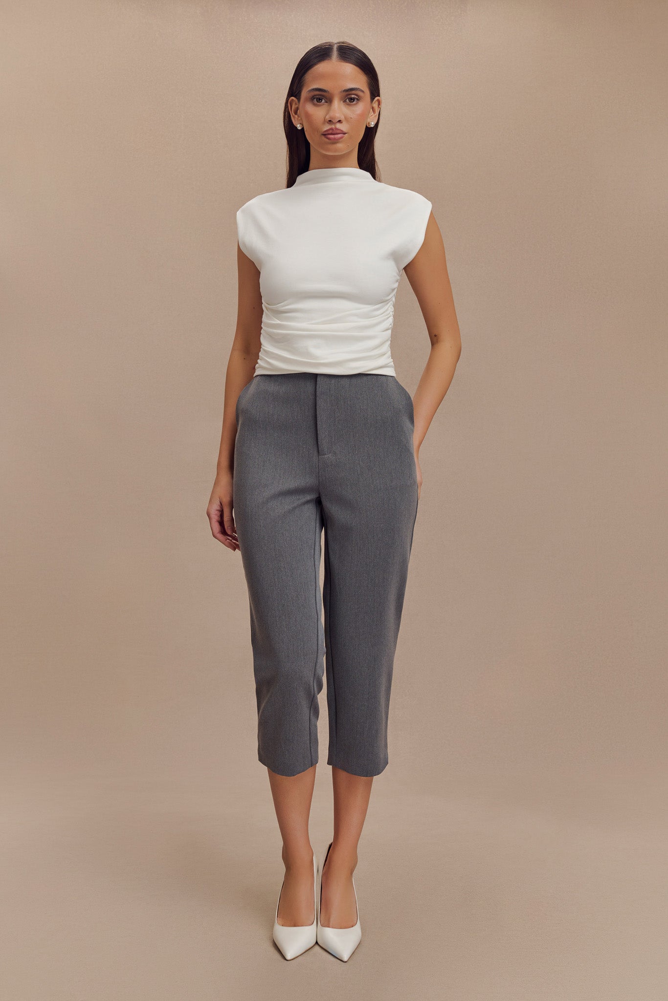 Ellia High Neck Sleeveless Üst