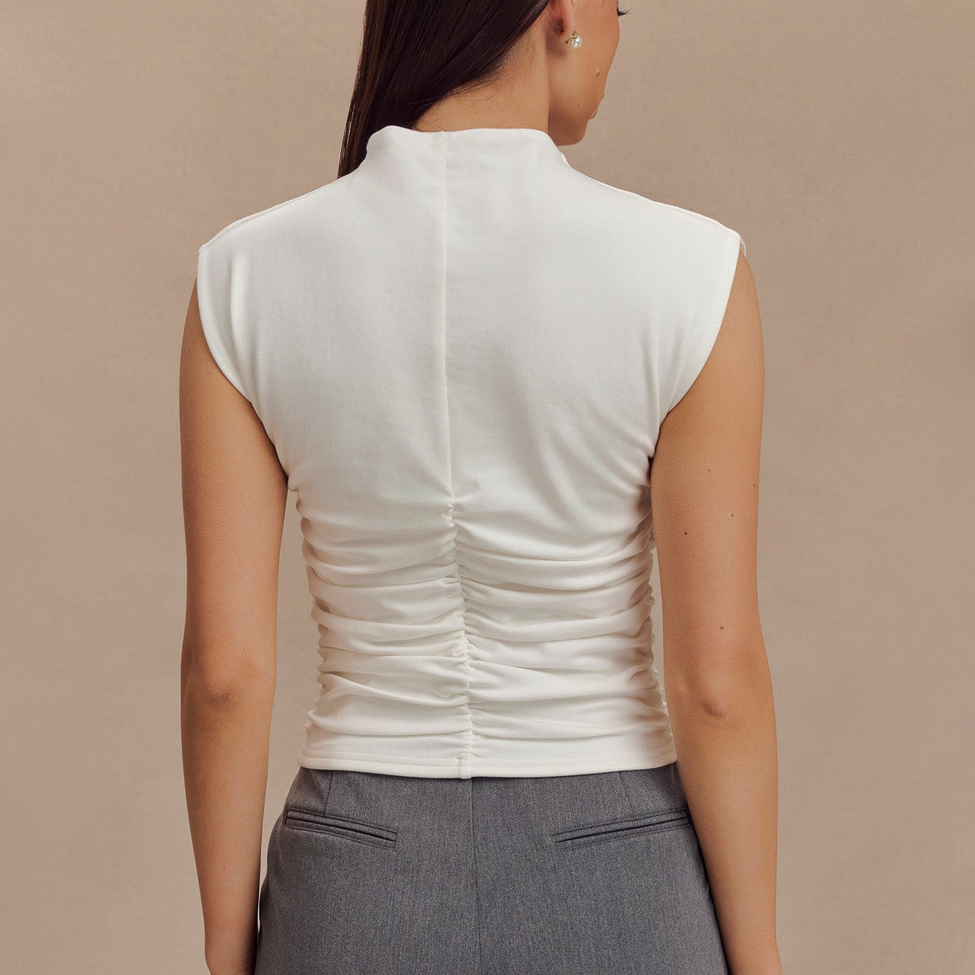 Ellia High Neck Sleeveless Üst