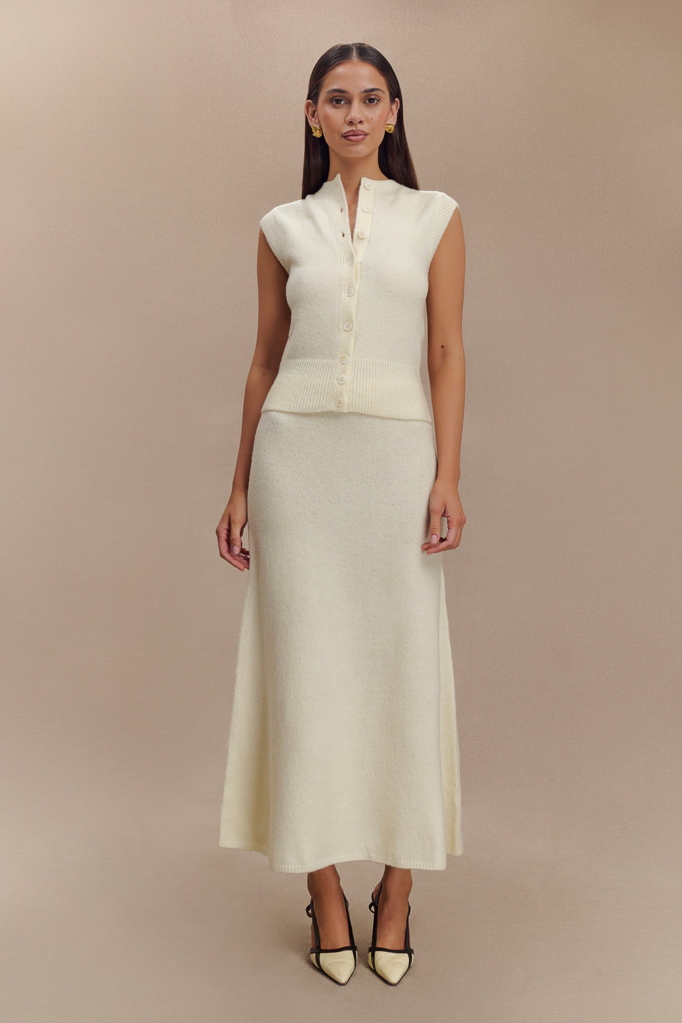 Dionne Sleeveless Knit Yelek