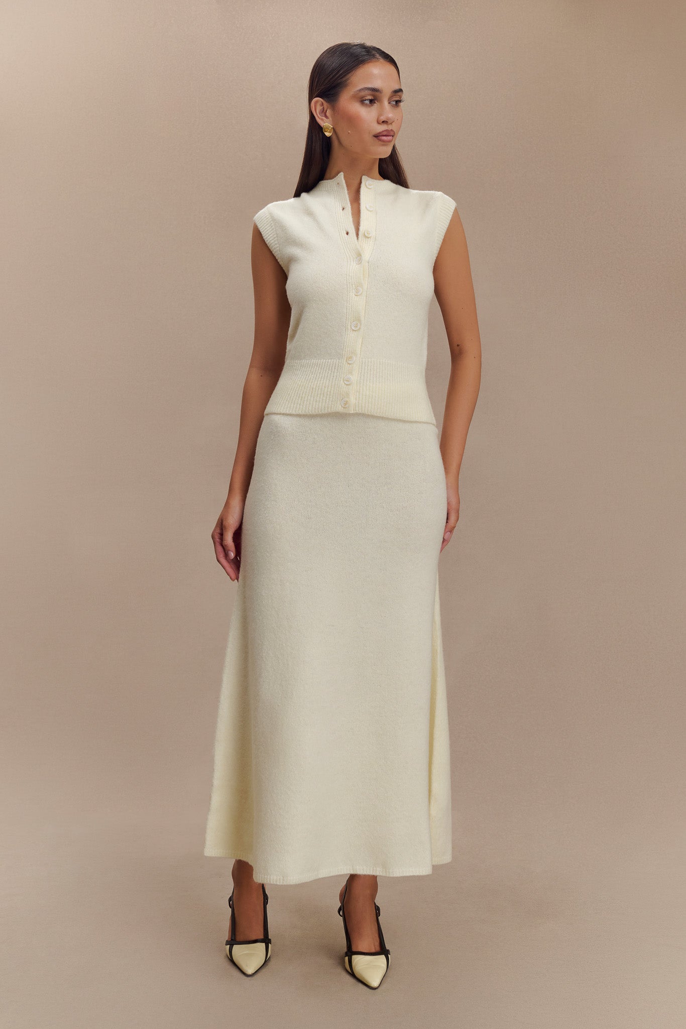 Dionne Sleeveless Knit Yelek