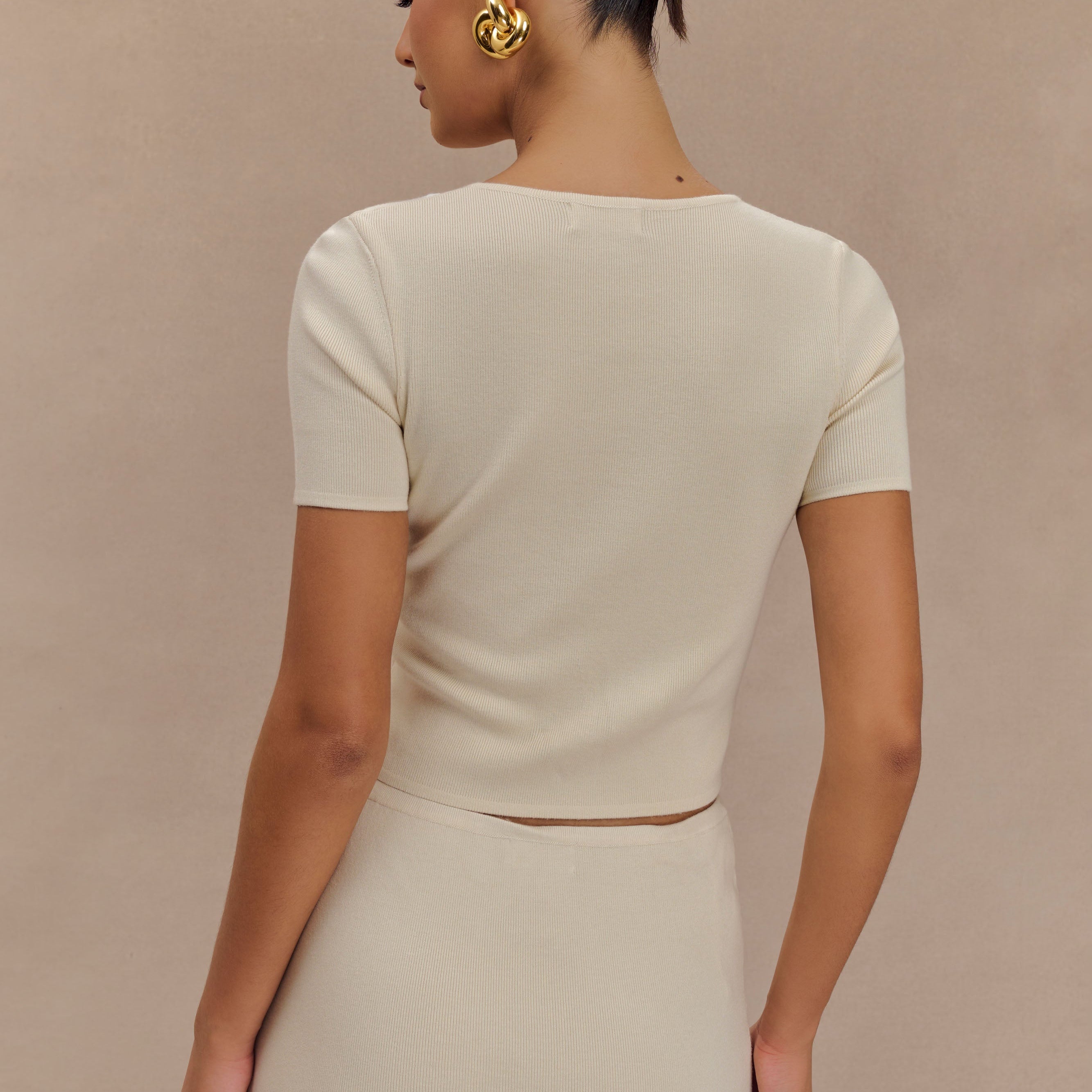 Monroe Embroidered Knit Üst