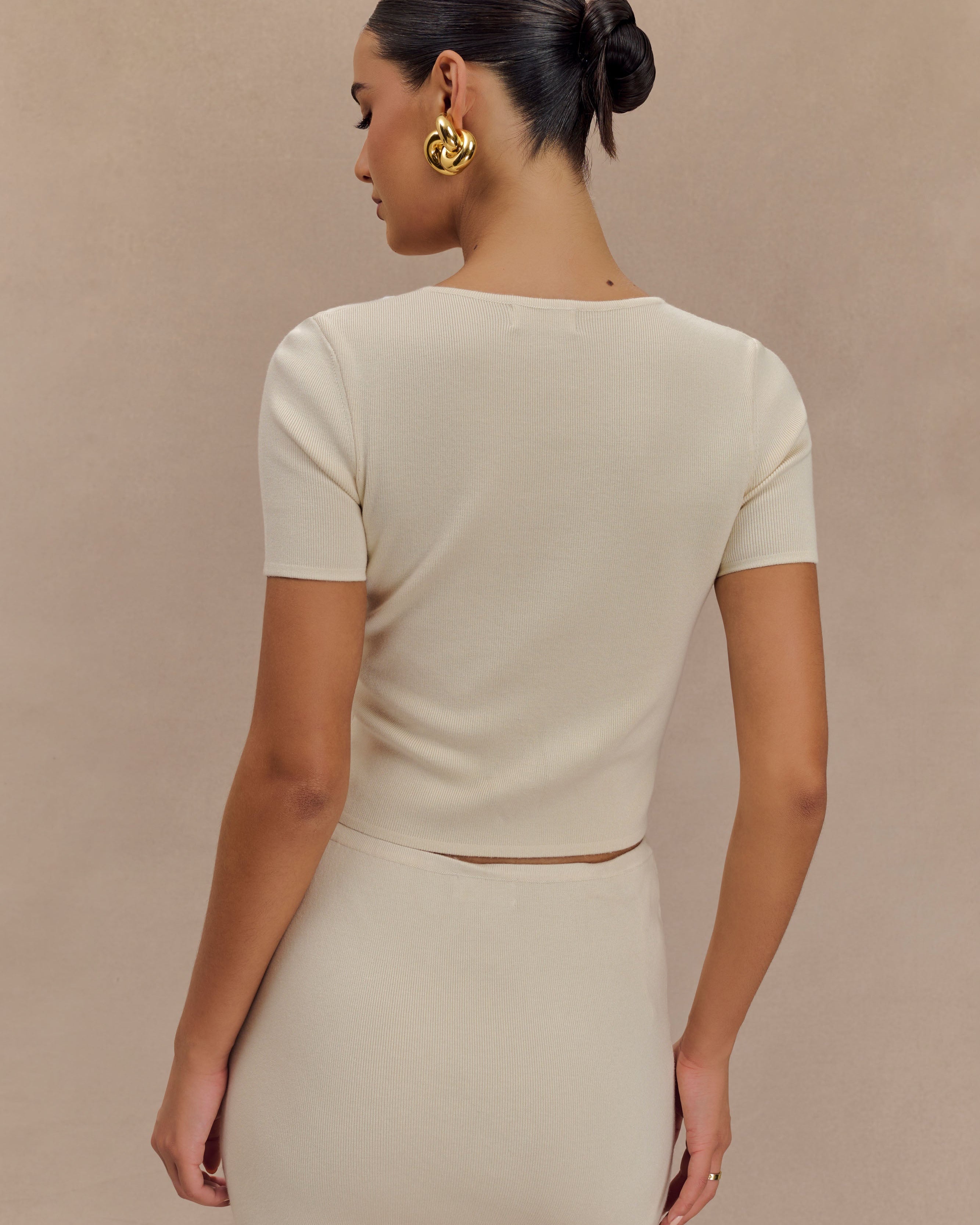 Monroe Embroidered Knit Üst