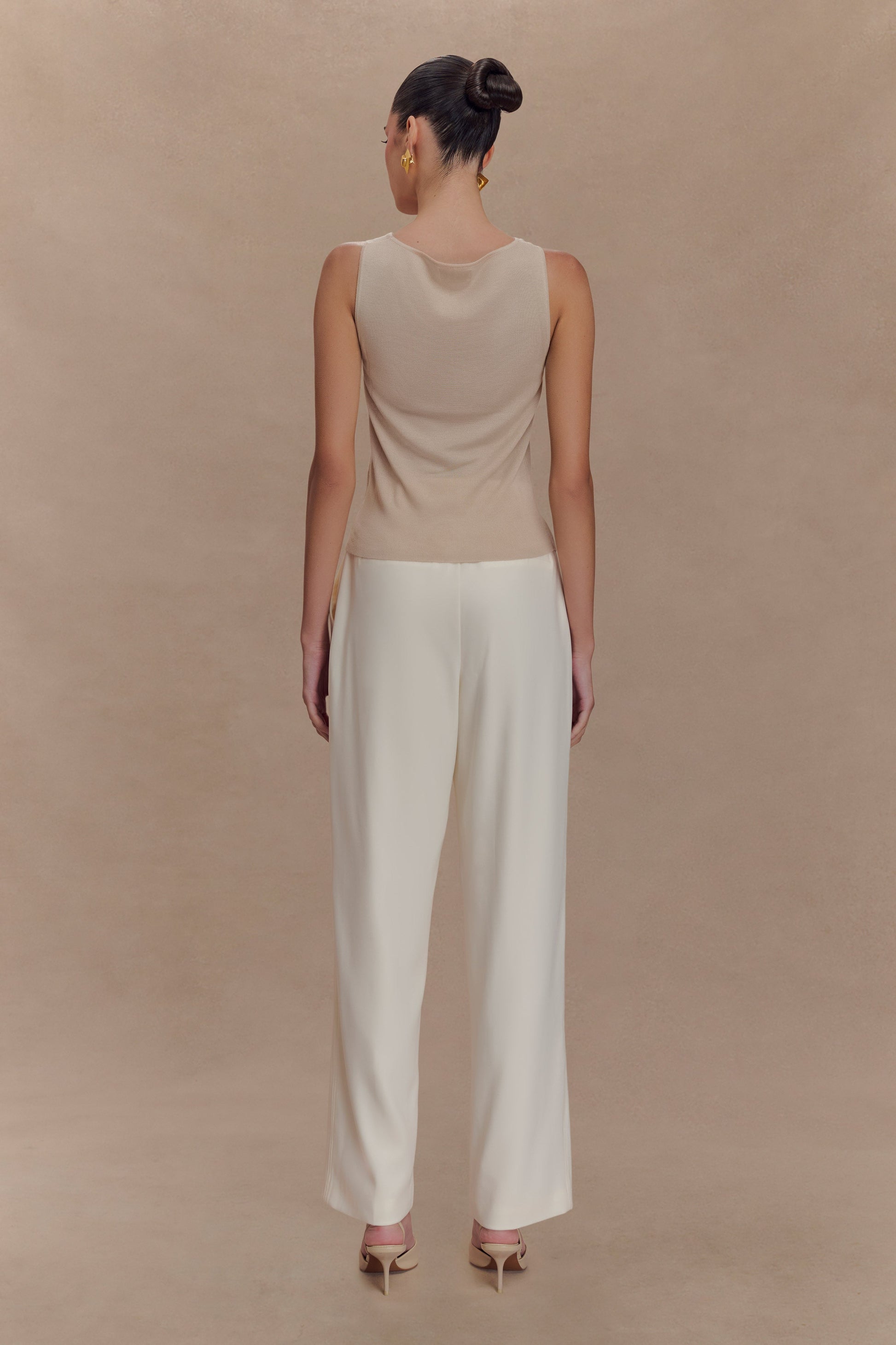 Brenda Draped Front Knit Top