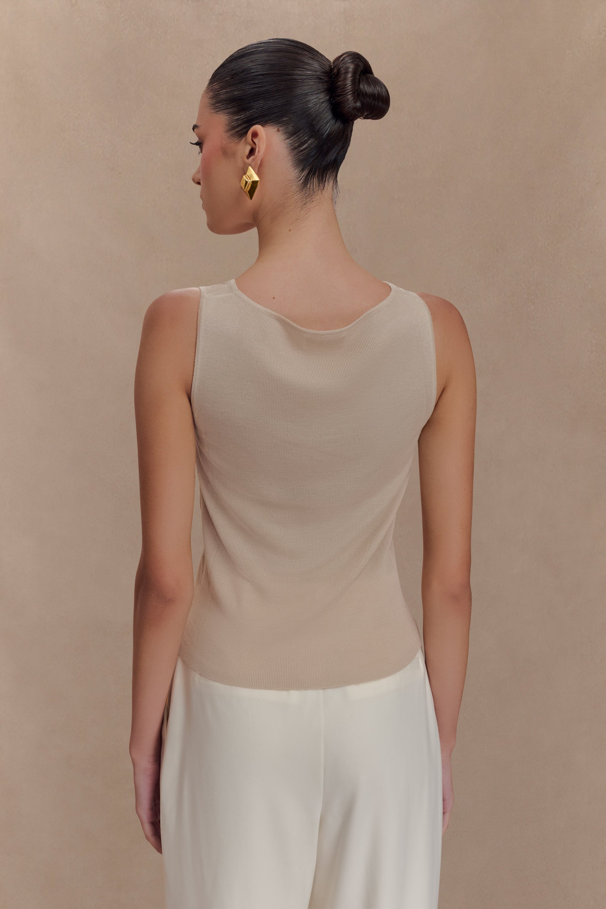 Brenda Draped Front Knit Top