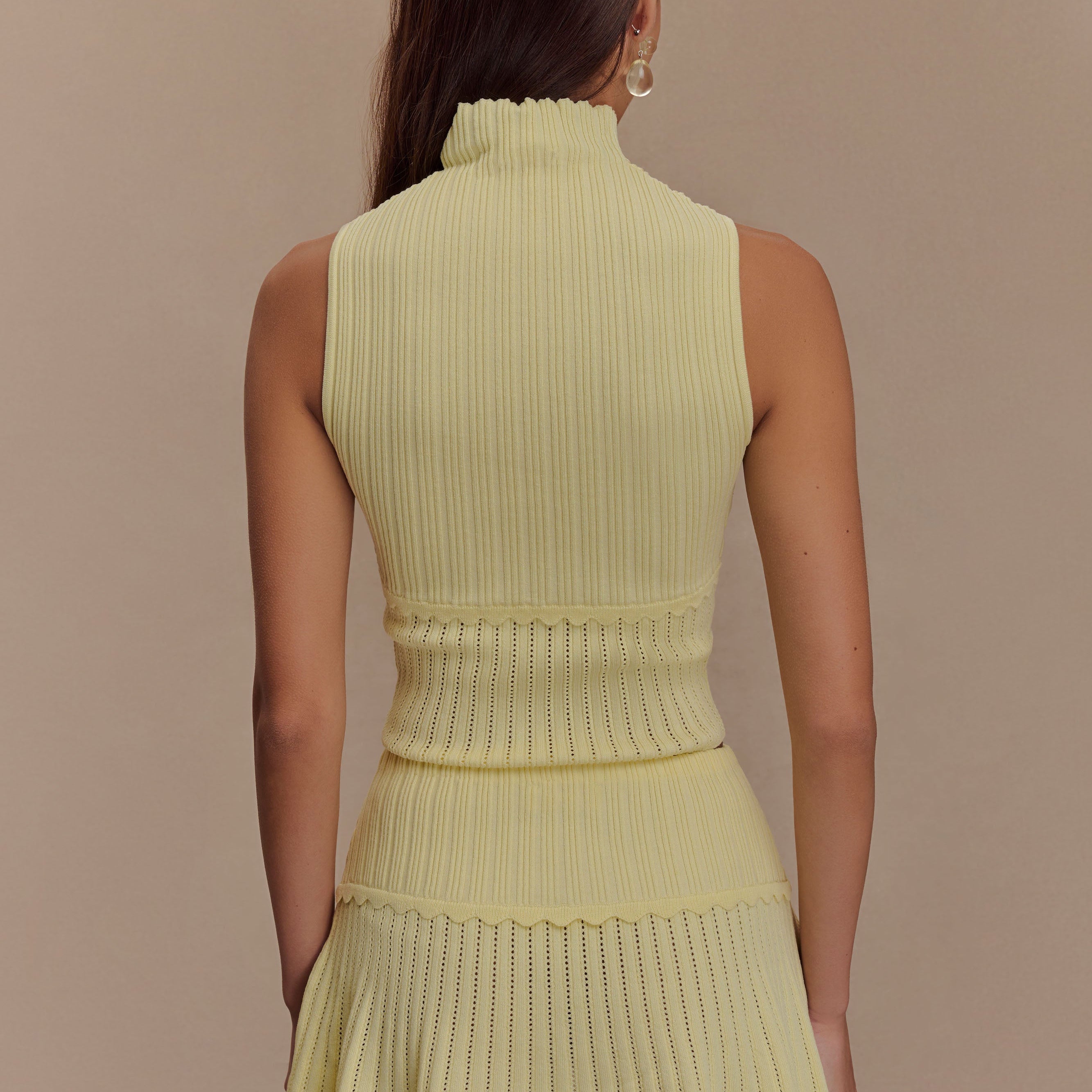 Indy Pointelle Knit Üst