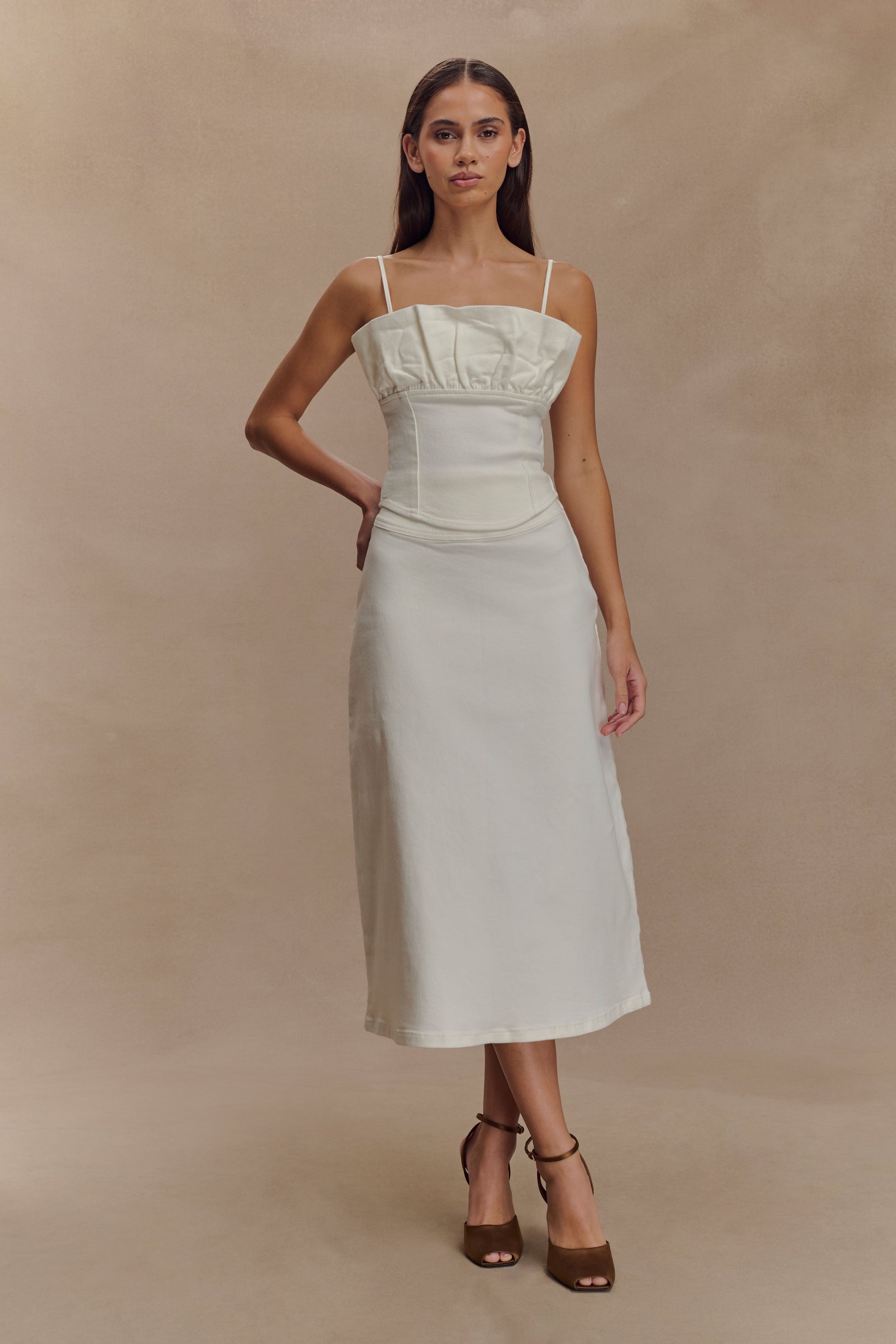 Cecilia Denim Frill Korse