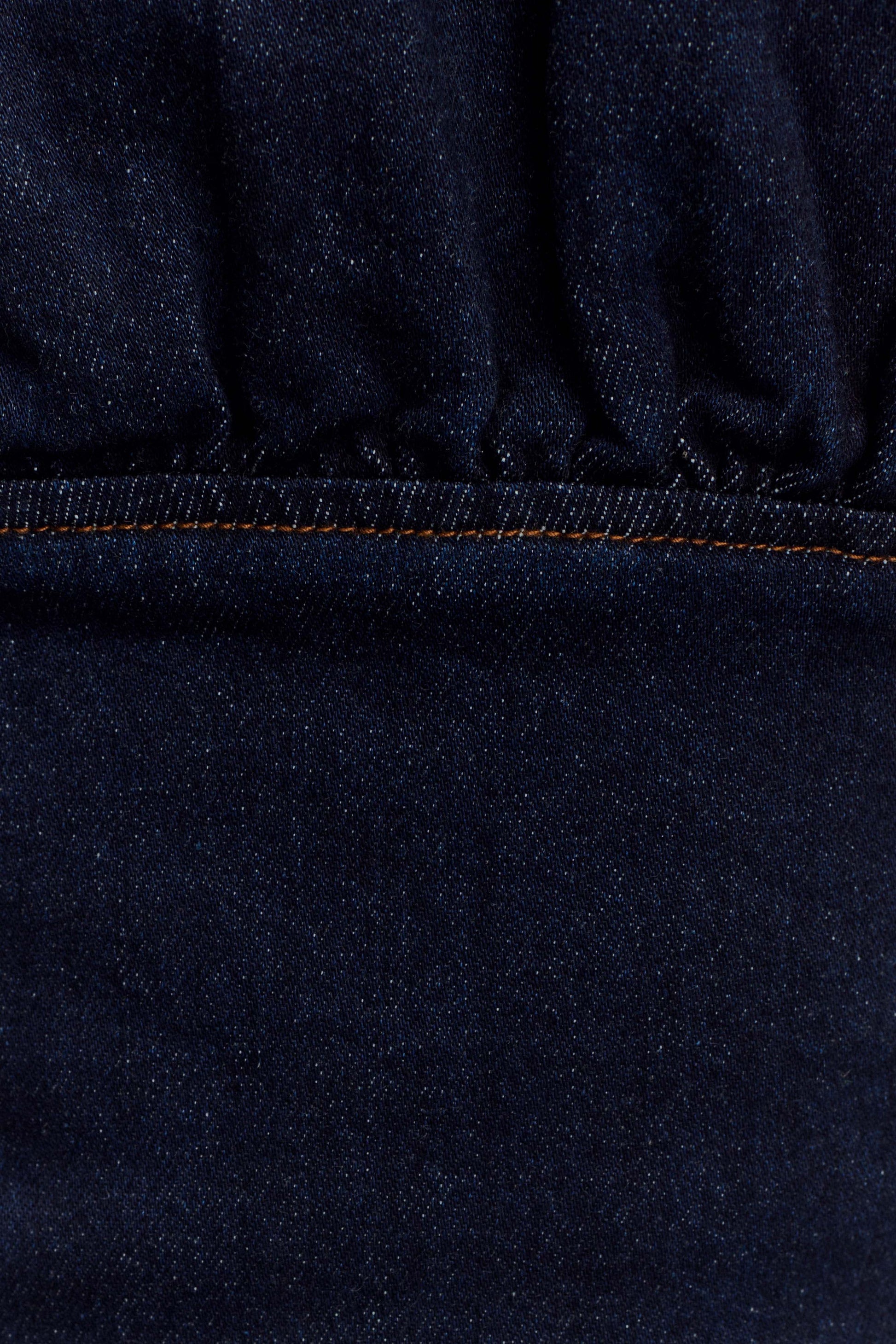 Cecilia Denim Frill Elbise