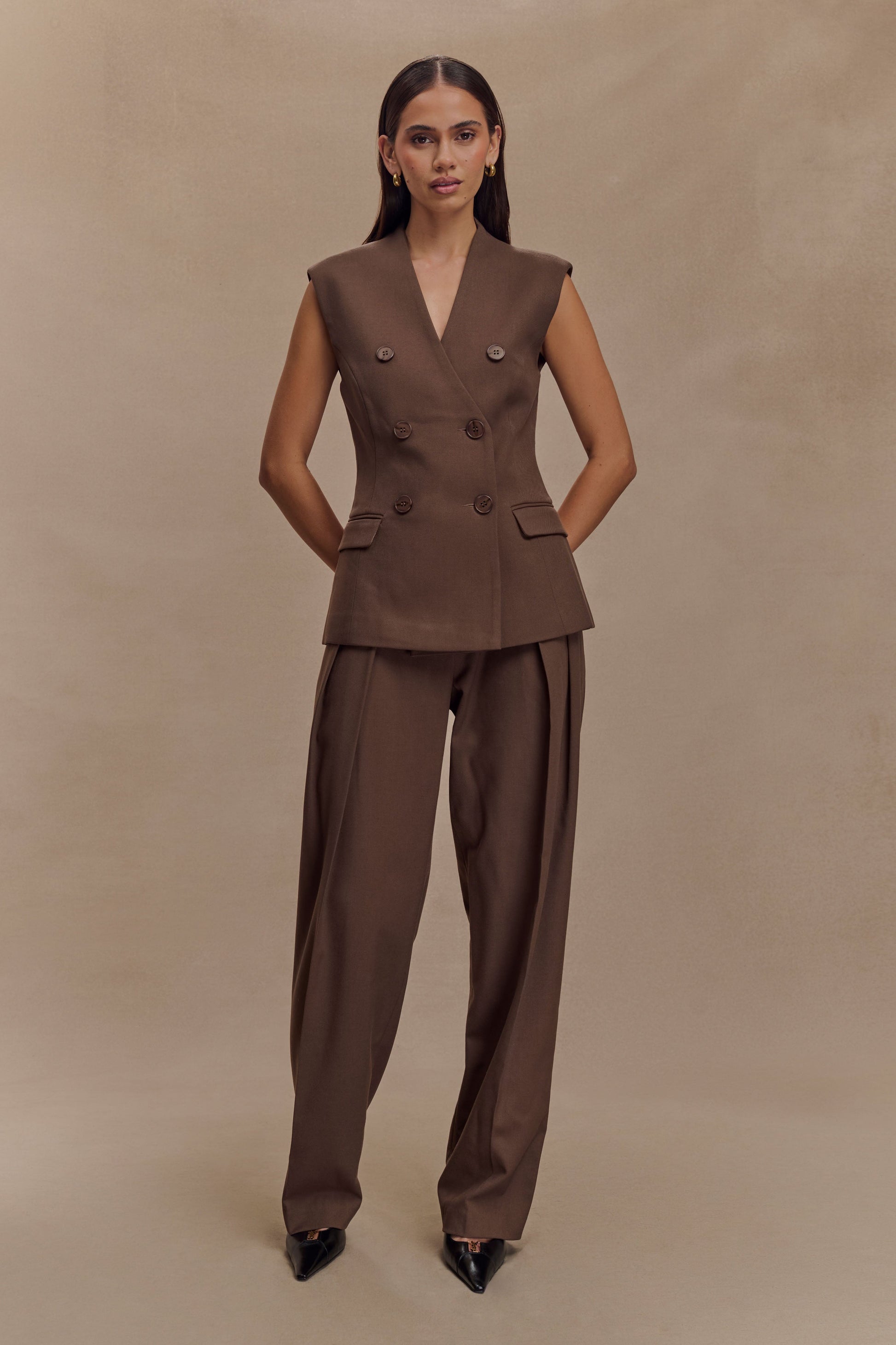 Penelope Suiting Yakasız Blazer