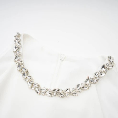 Clarencia Kristal Detaylı Midi Elbise