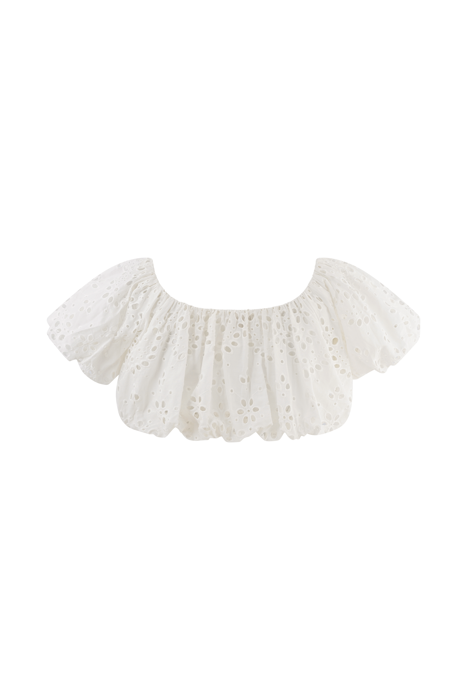 Autumn Off Shoulder Bubble Üst