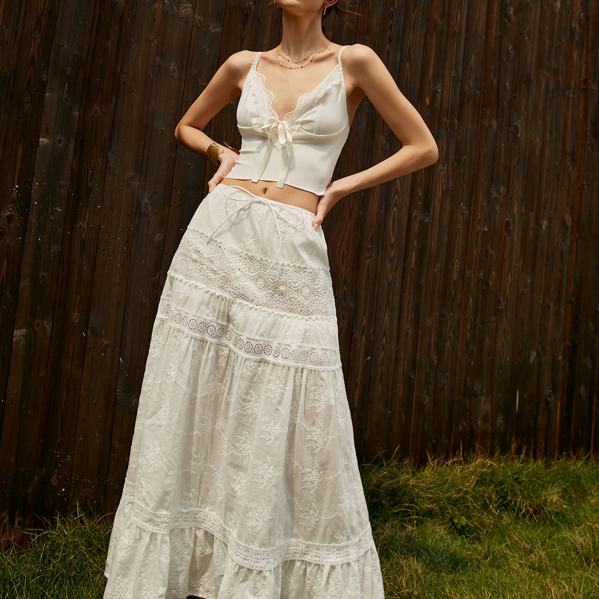 Jacquard Cotton Blends Maxi Etek
