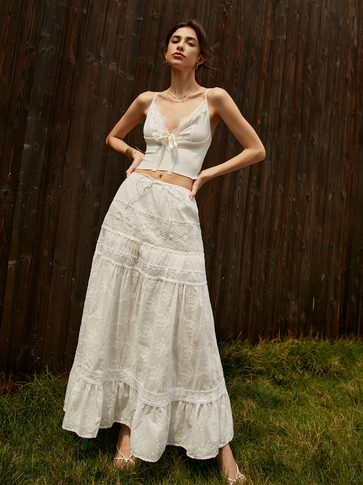 Jacquard Cotton Blends Maxi Etek