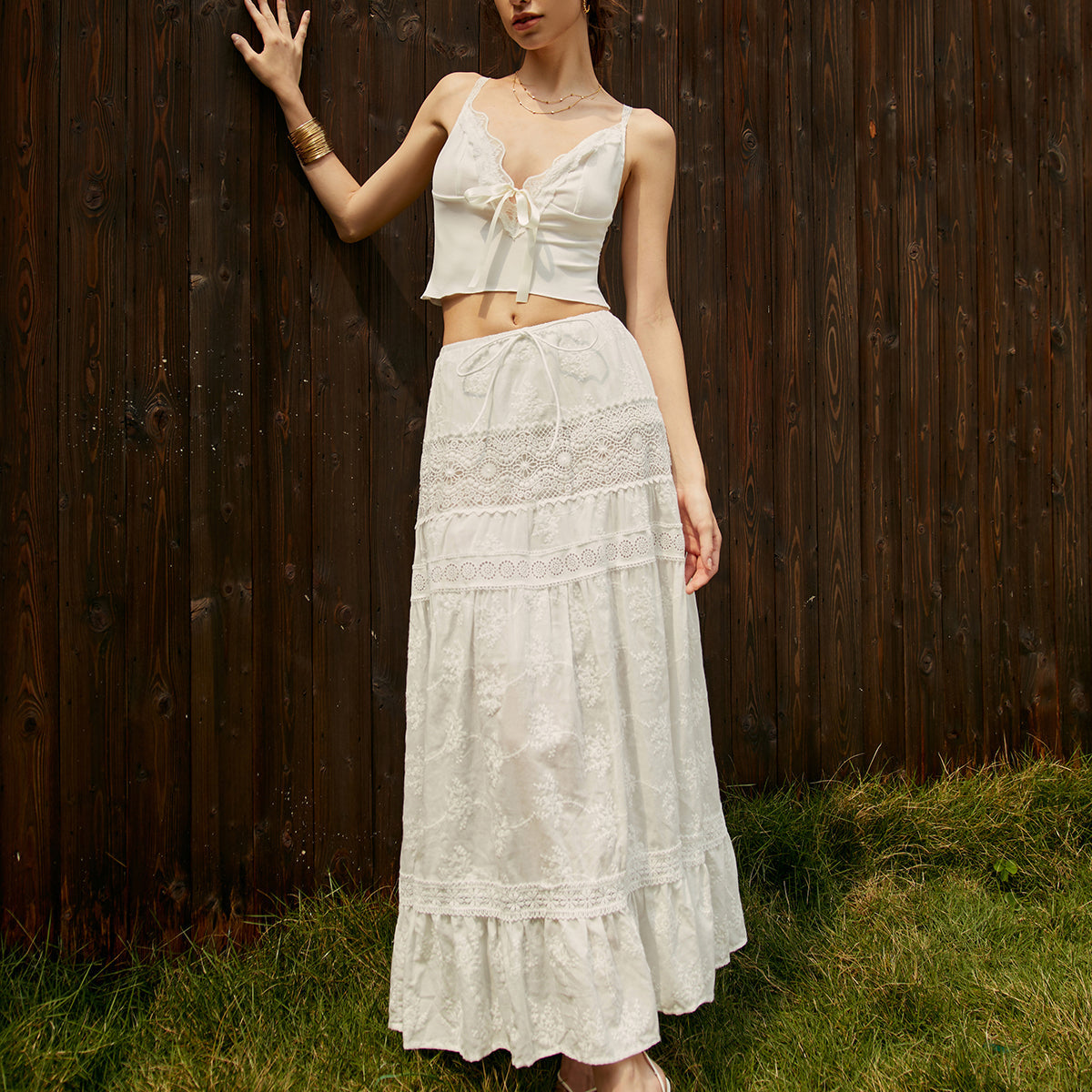Jacquard Cotton Blends Maxi Etek