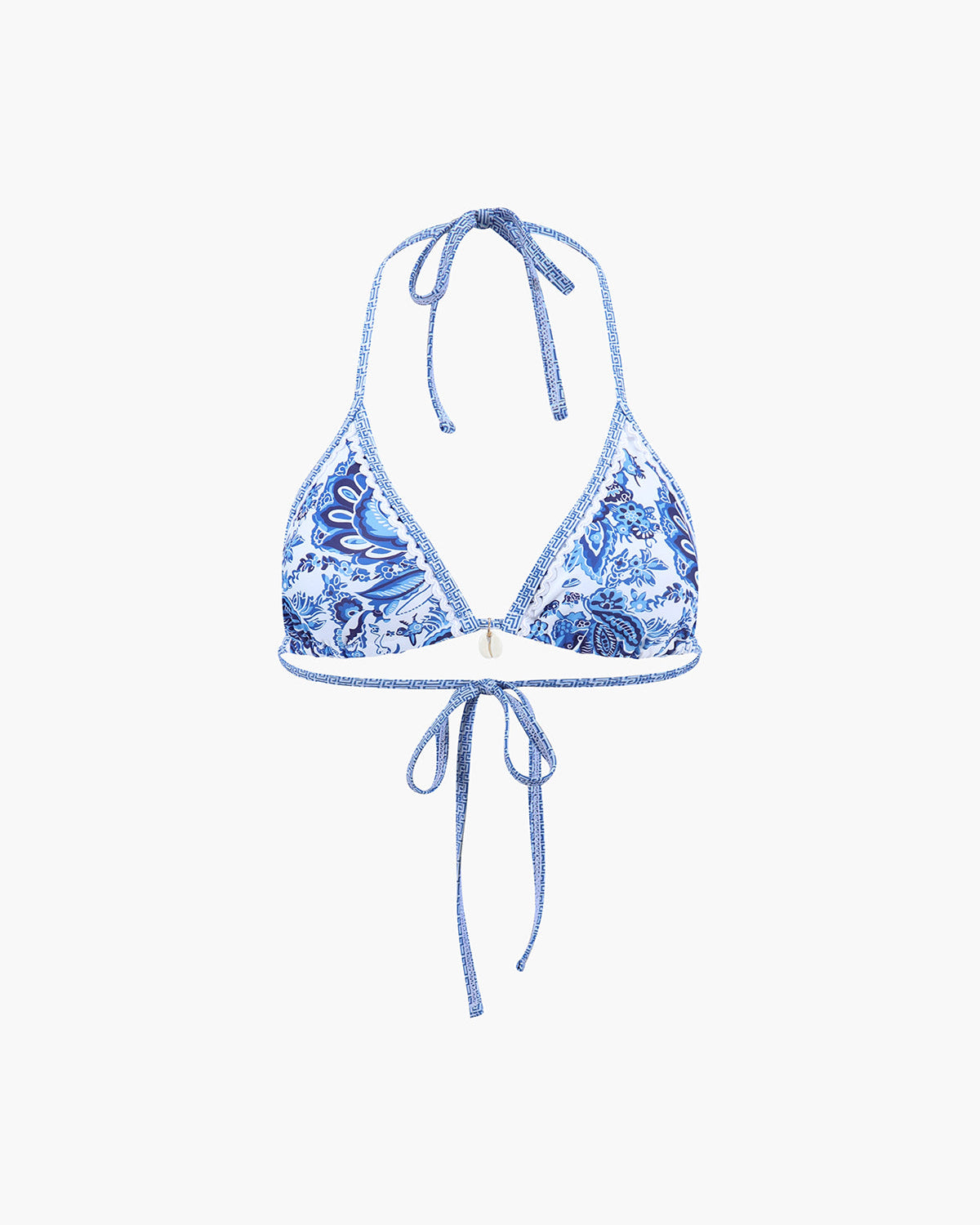 Baskılı Halter Bağlama Bikini Seti
