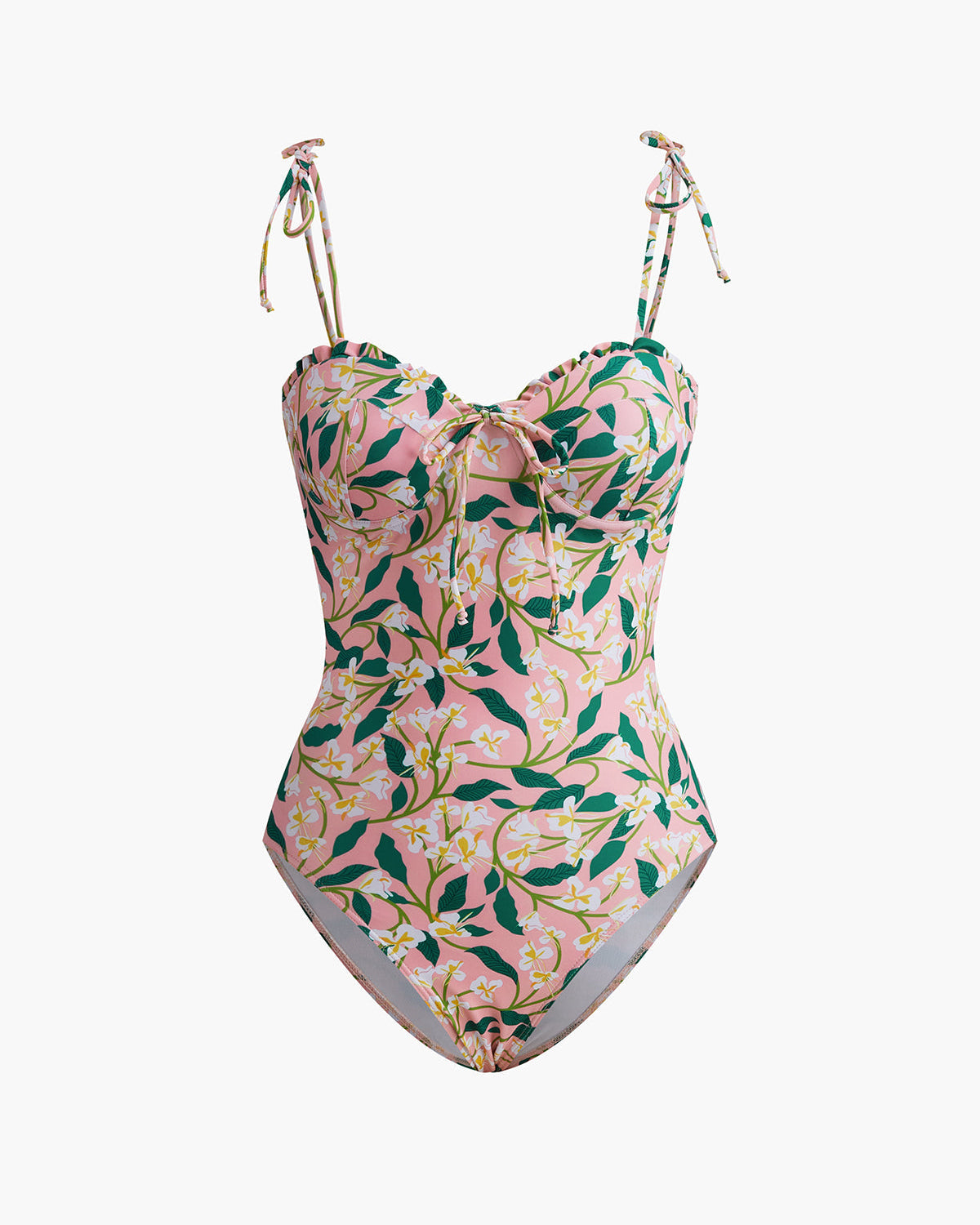 Floral Bağlama Askı Mayo