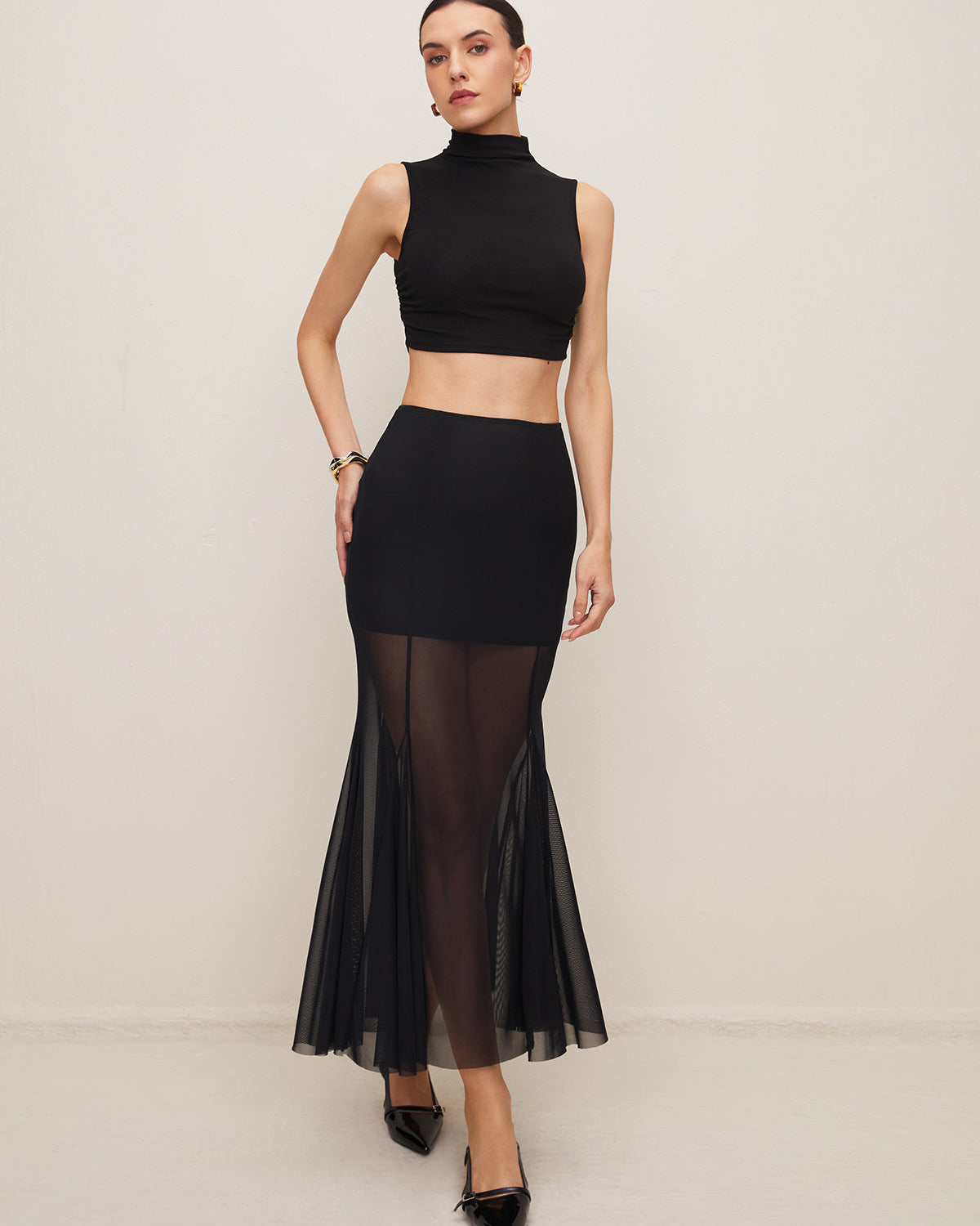 Elegant Transparan Etek