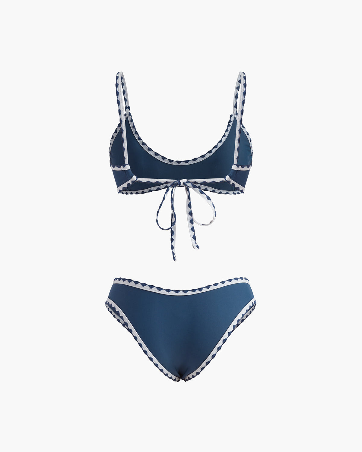 Kontrast Trim Düğümlü Bikini Seti