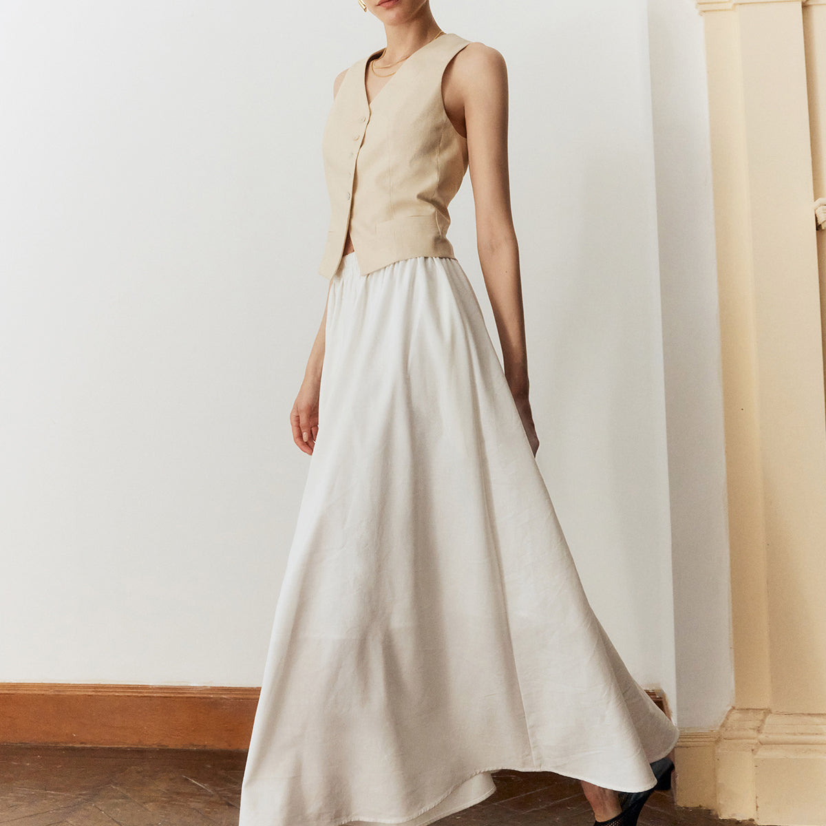 Cotton & Linen Maxi Etek
