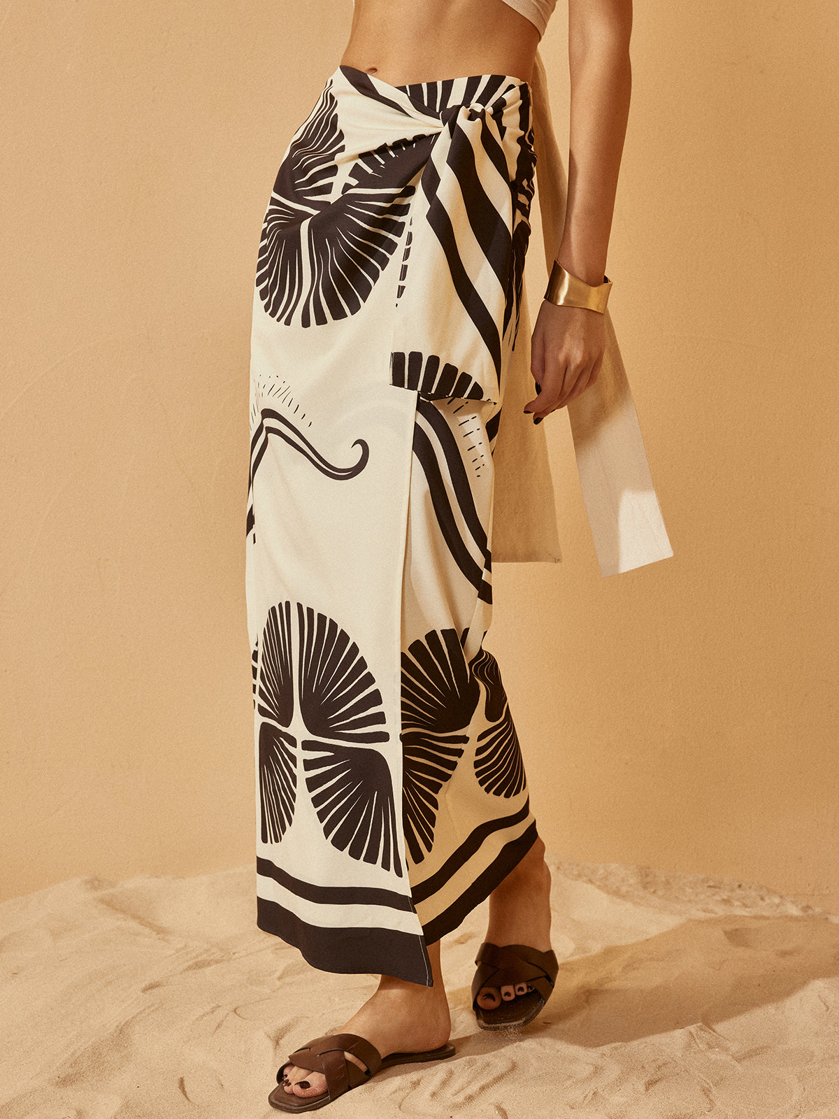 Knotted Wrap Floral Etek