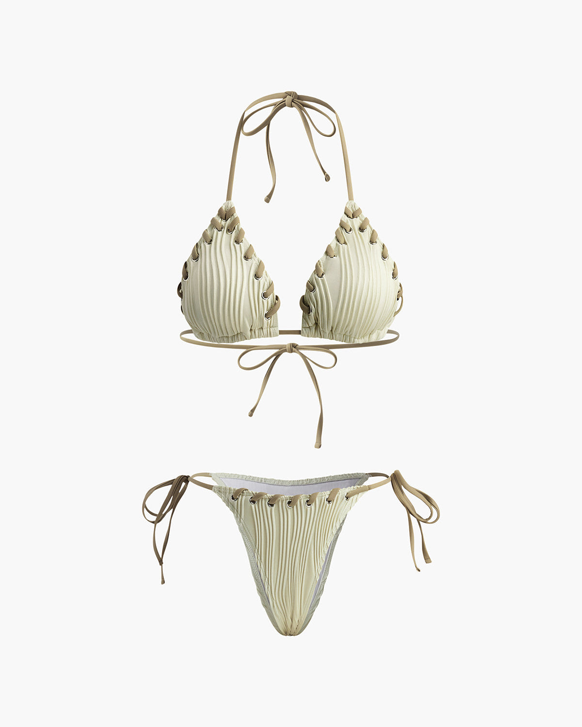 Grommet Dokulu Bikini Takımı