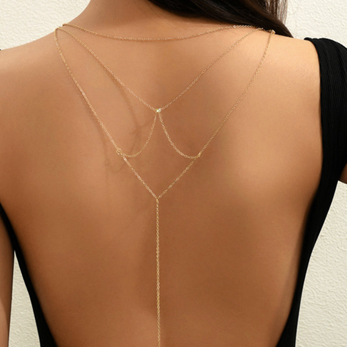 Strass Taşlı Yığınlı Tasma Kolye