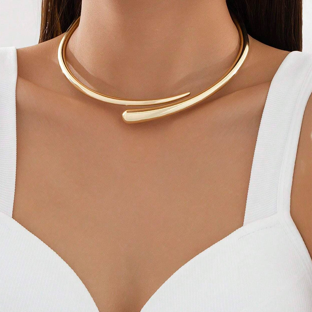 Su Damlası Açık Choker