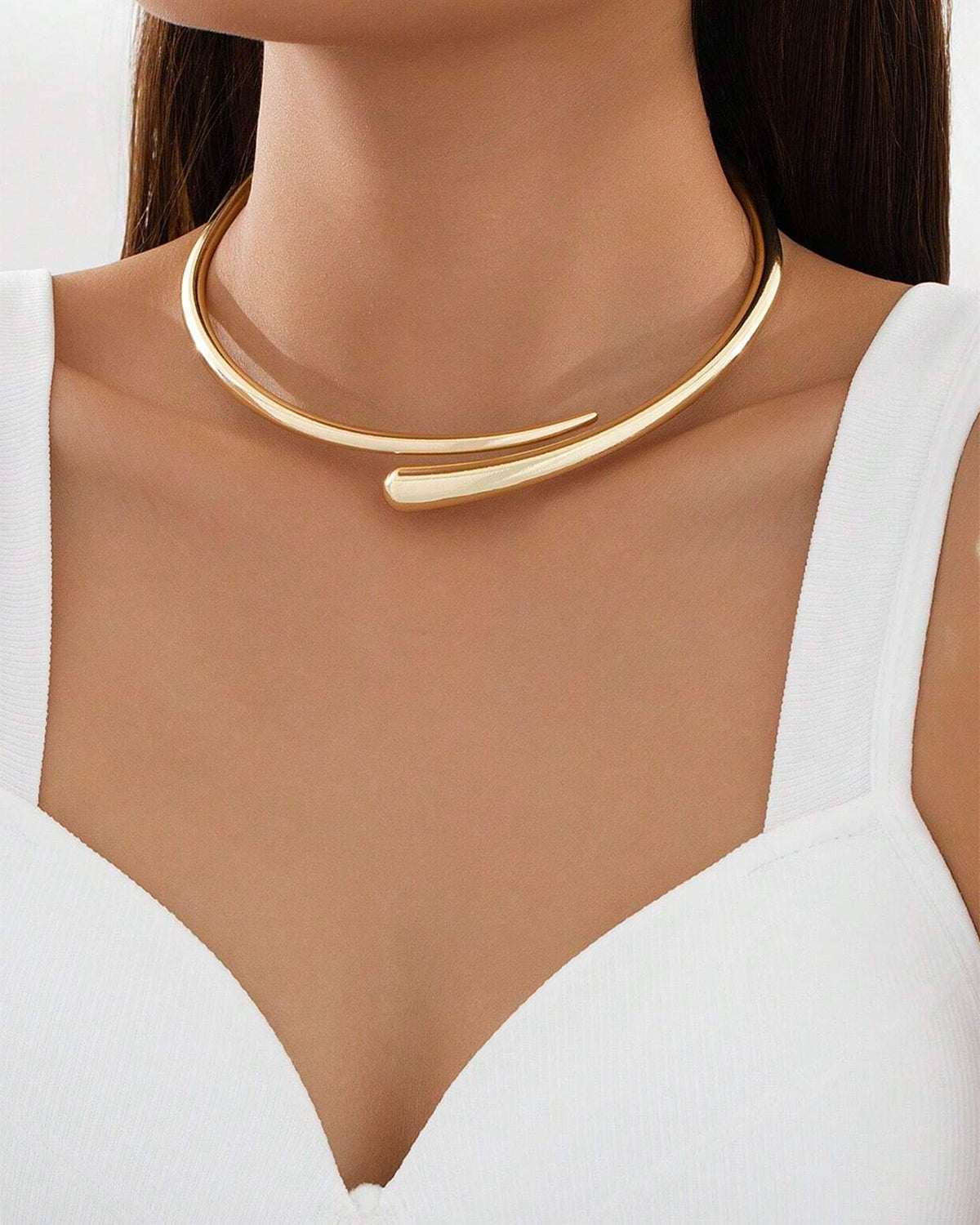 Su Damlası Açık Choker