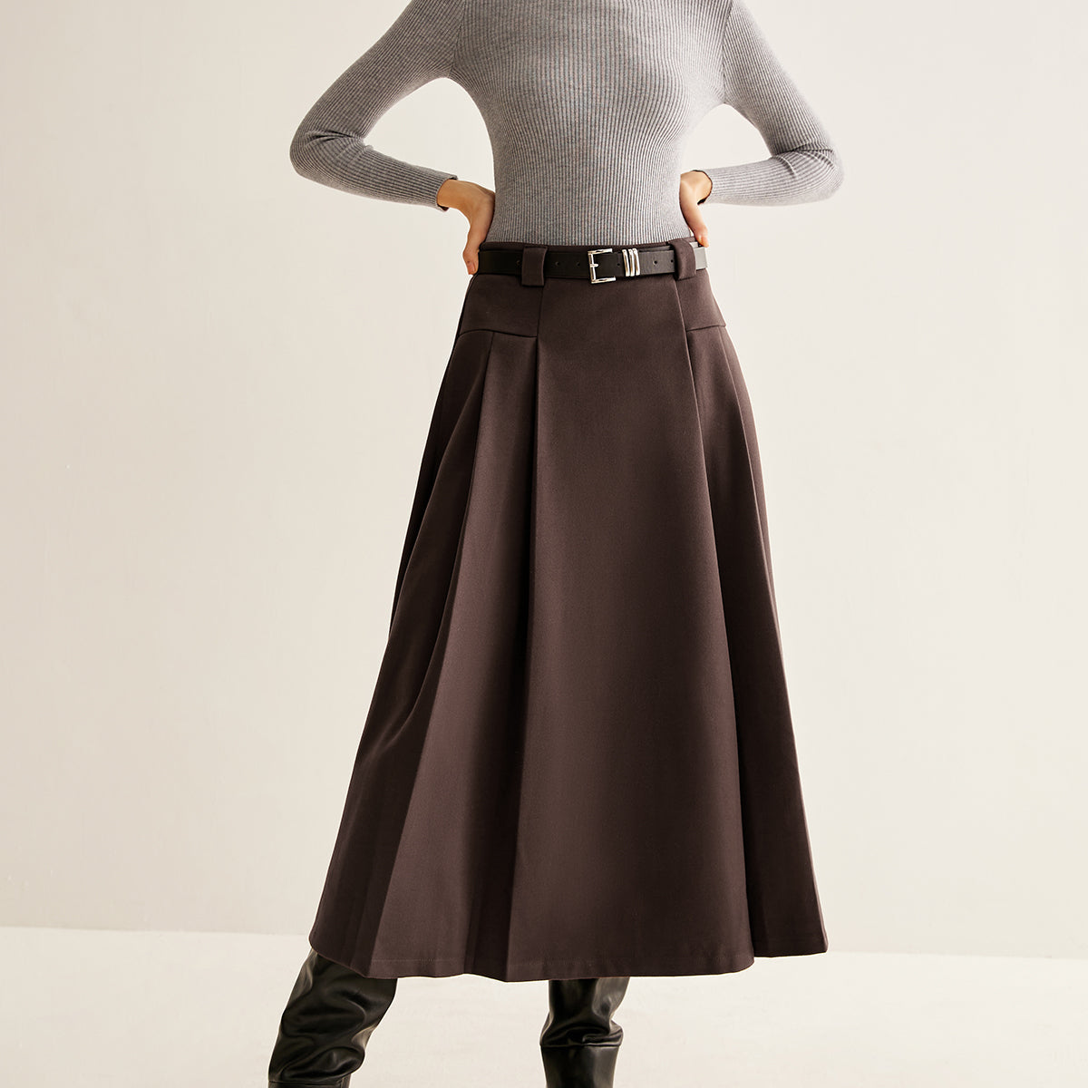 Utility Pleated Belted Etek