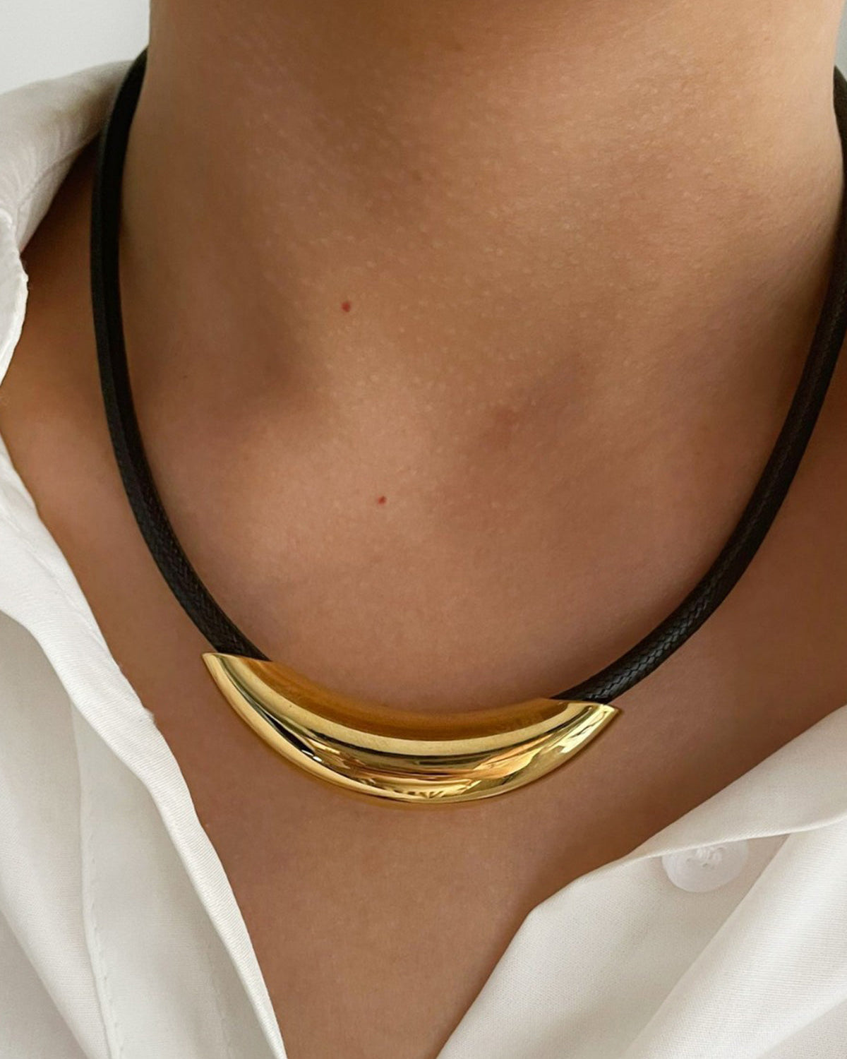 Altın Boru İp Choker