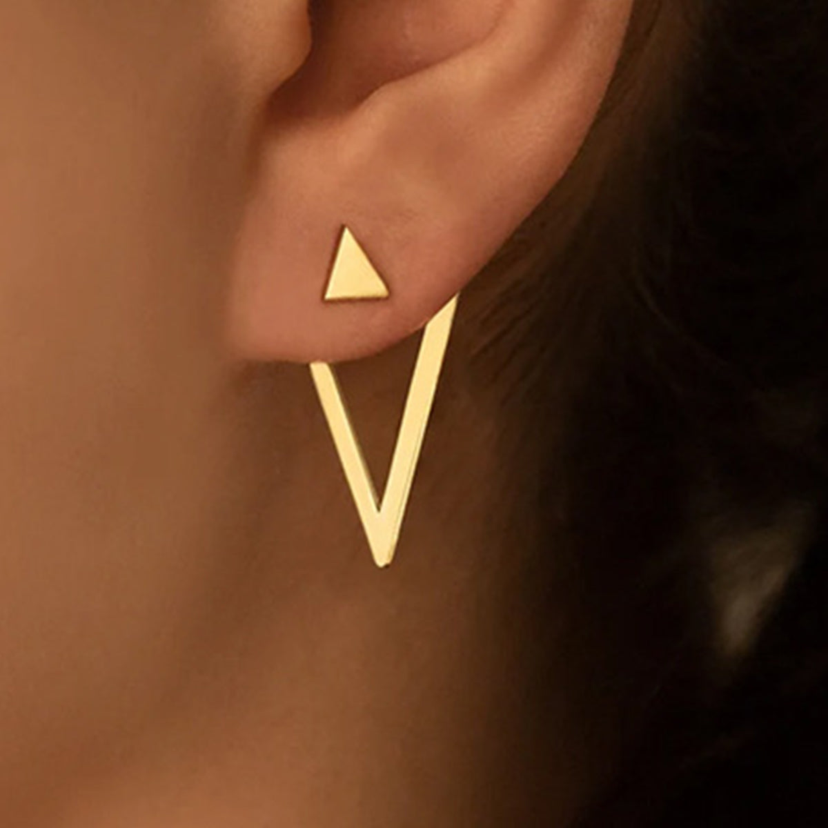 Detachable Triangle Earrings