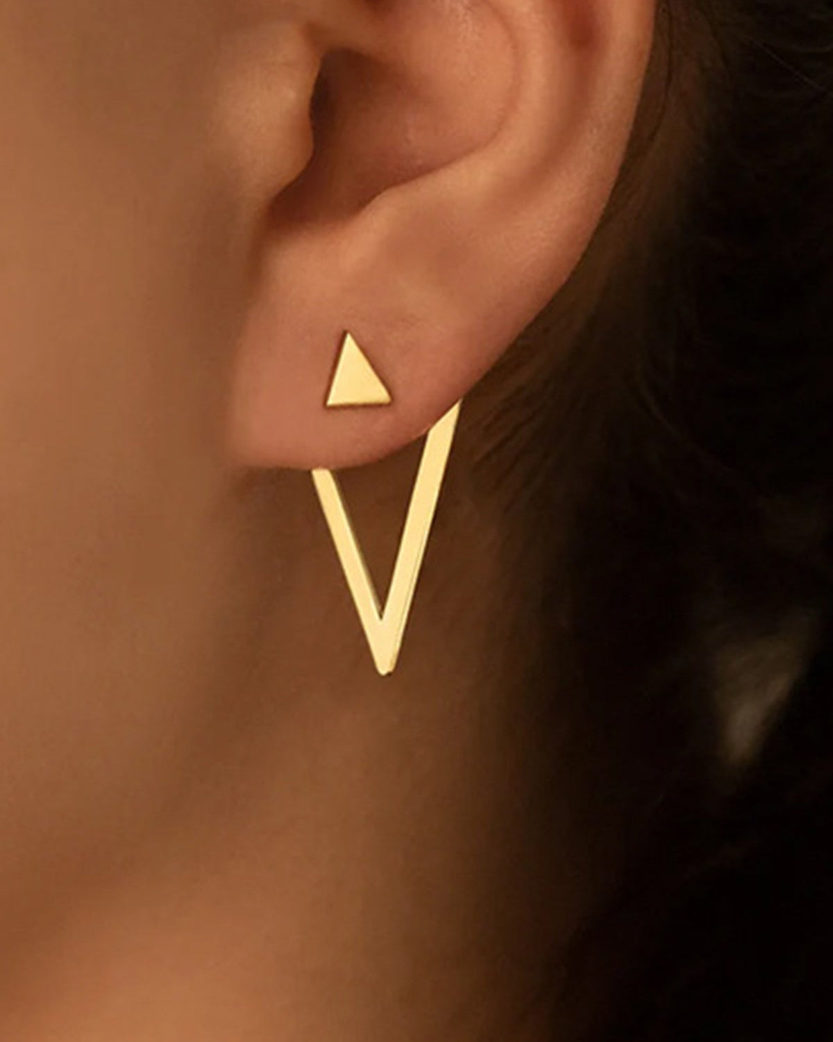 Detachable Triangle Earrings