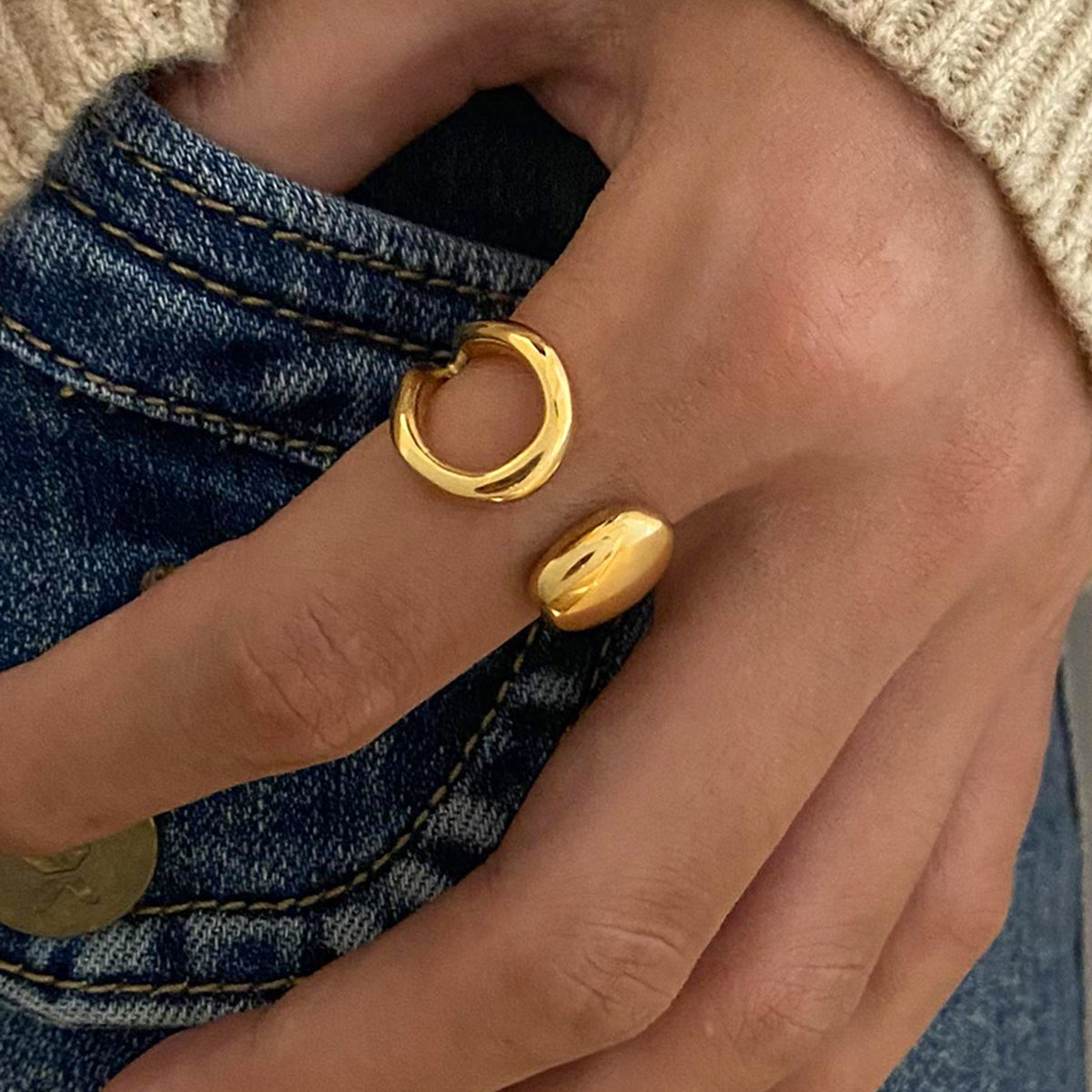 Cutout Open Ring