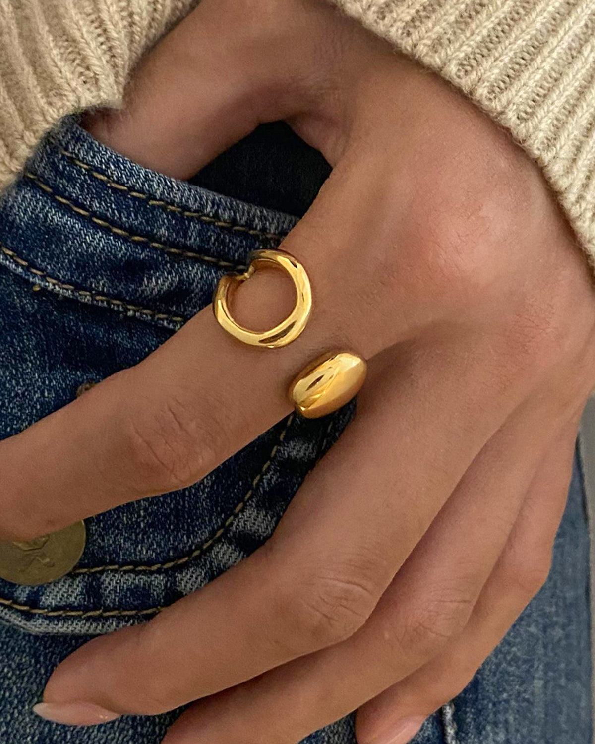 Cutout Open Ring