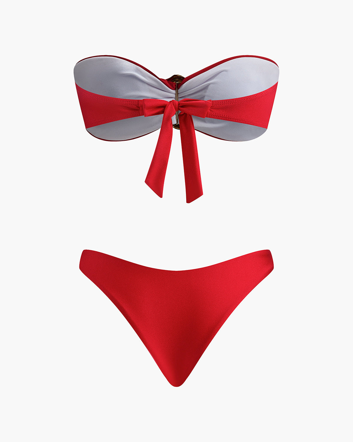 Metal Detaylı Bandeau Bikini