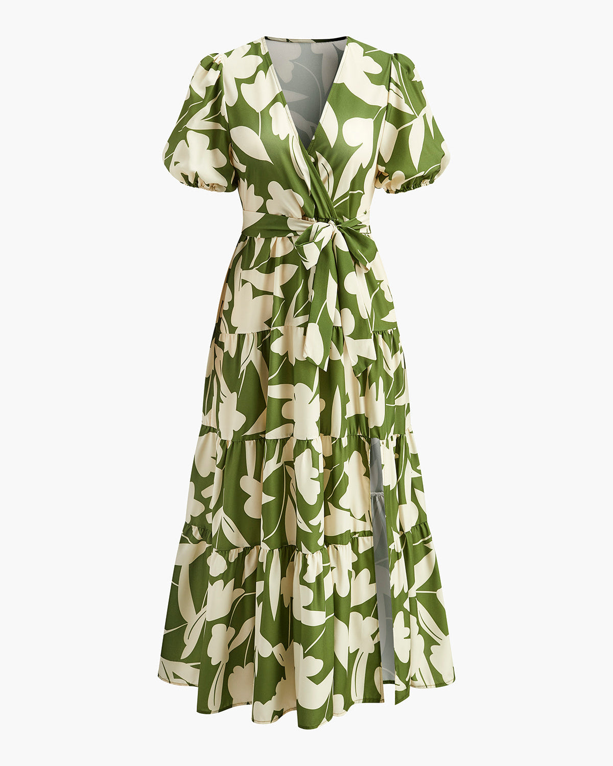 Floral Print Belted Dress