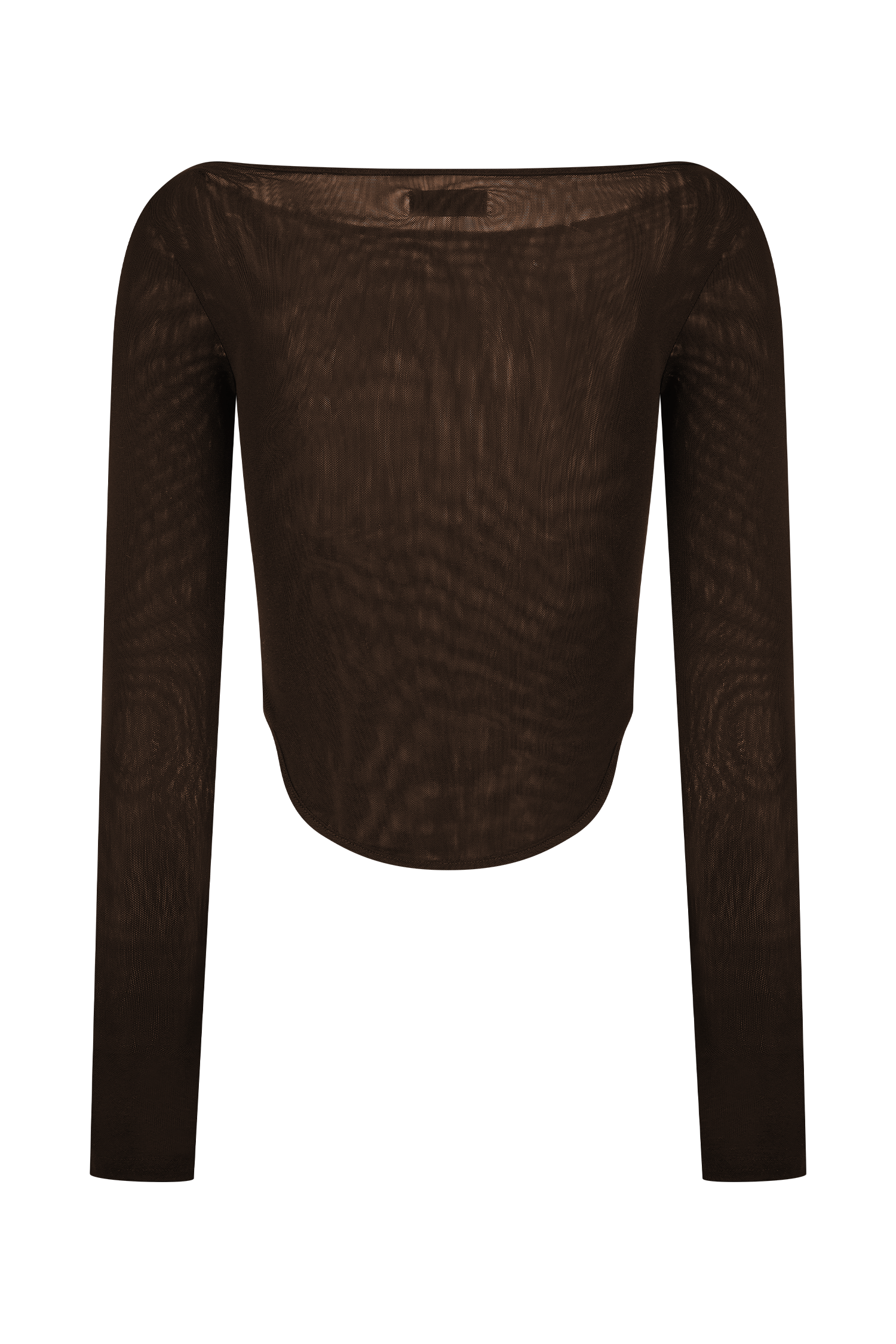 Colette Boat Neck Mesh Üst