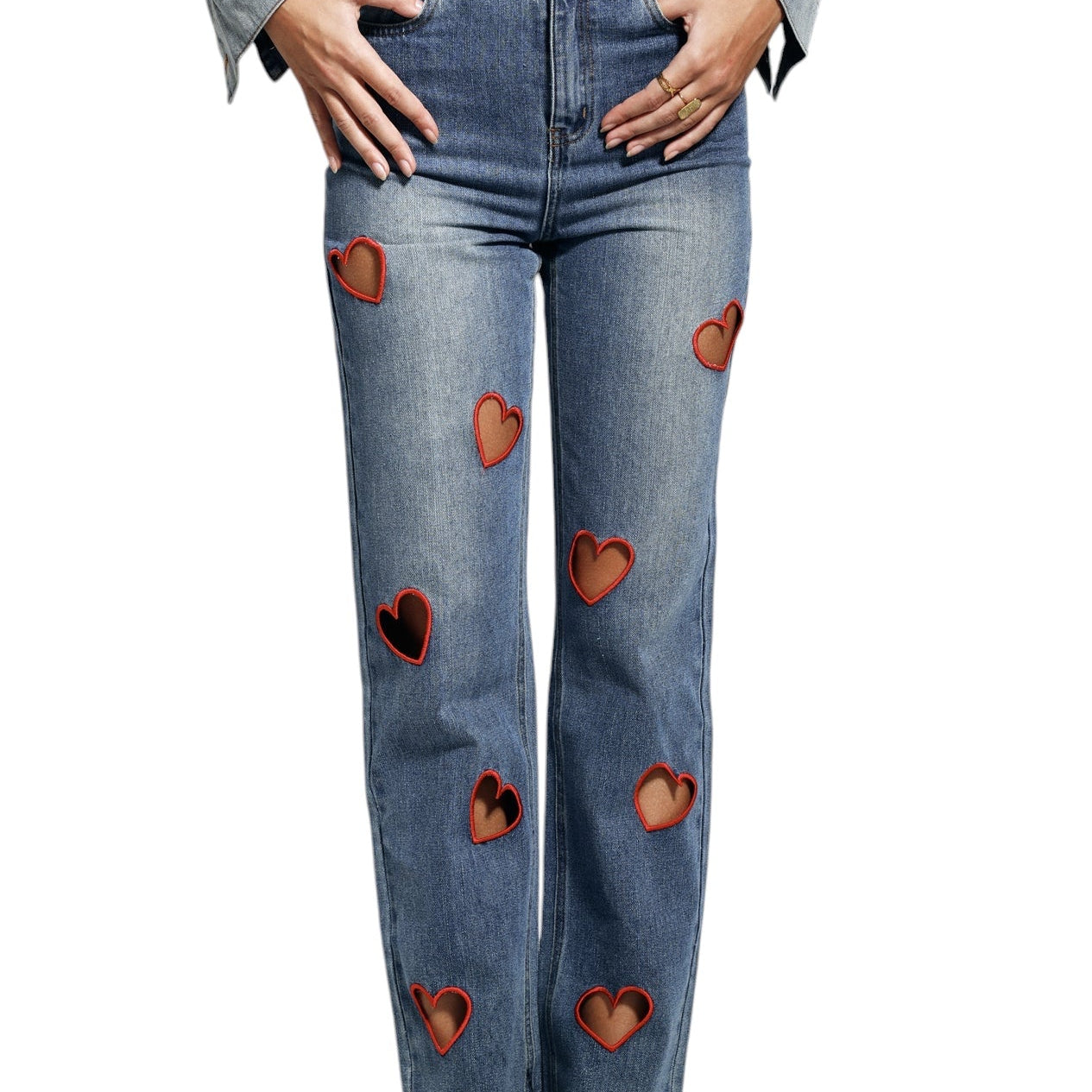 Kesik Detaylı Jean