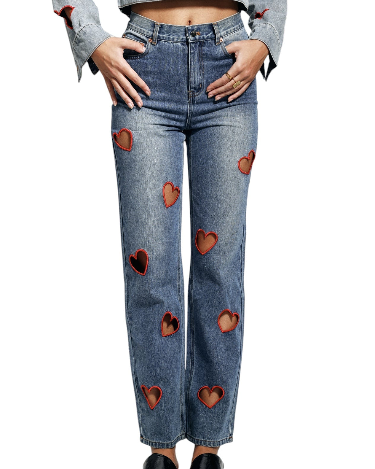 Kesik Detaylı Jean